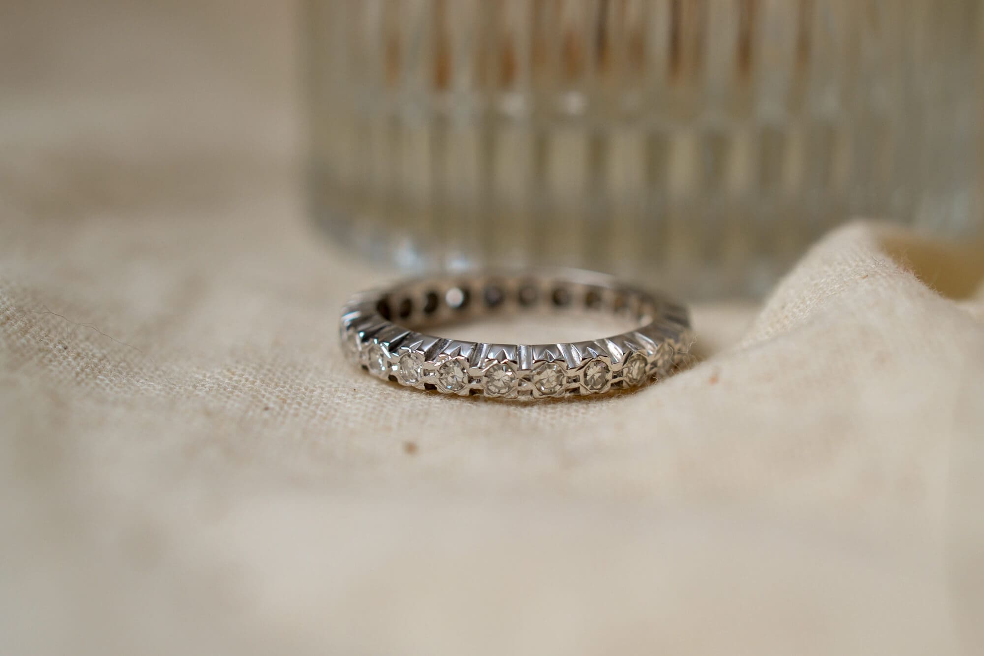 Alliance américaine Or blanc Diamants