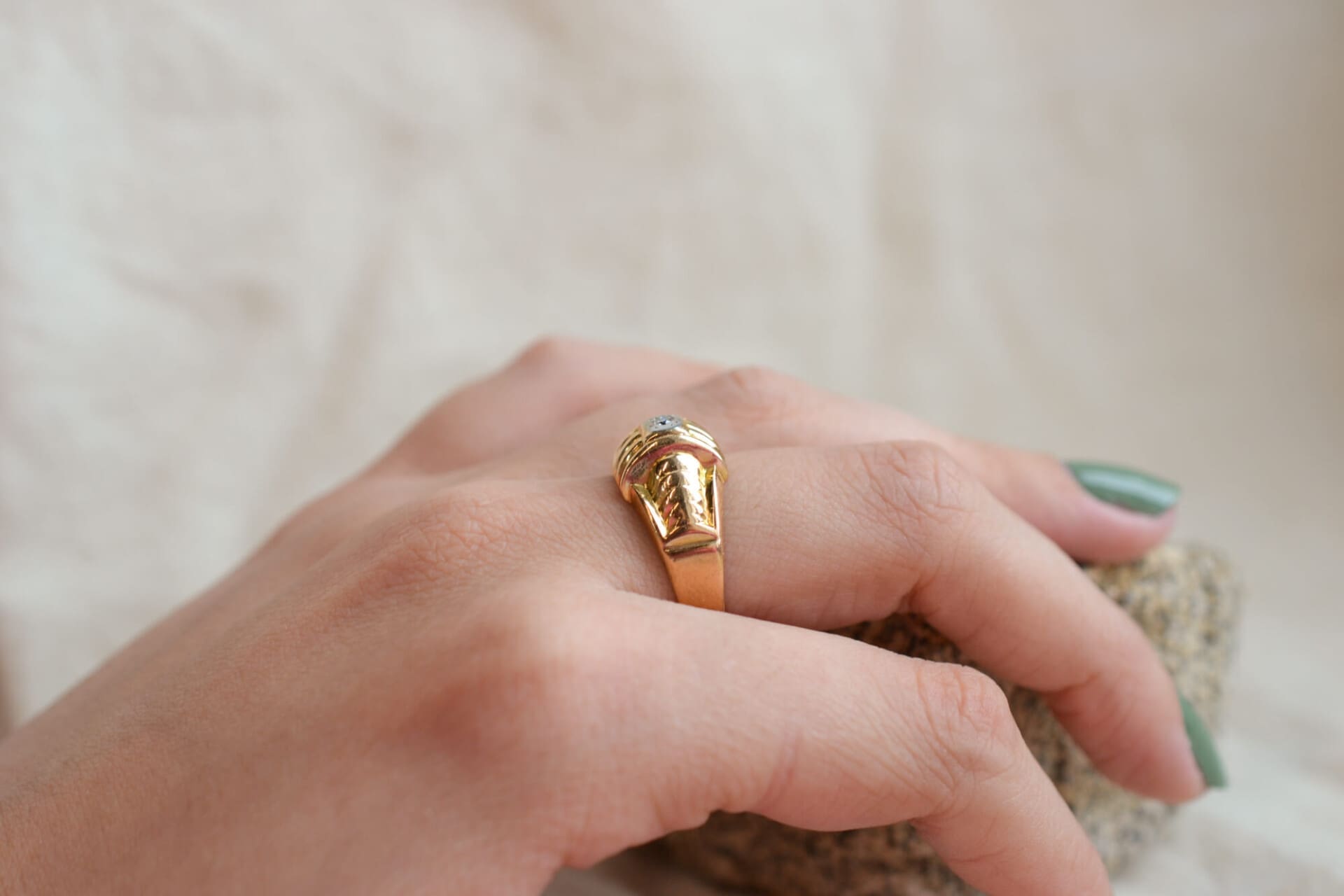 Bague dôme Art Déco Diamant