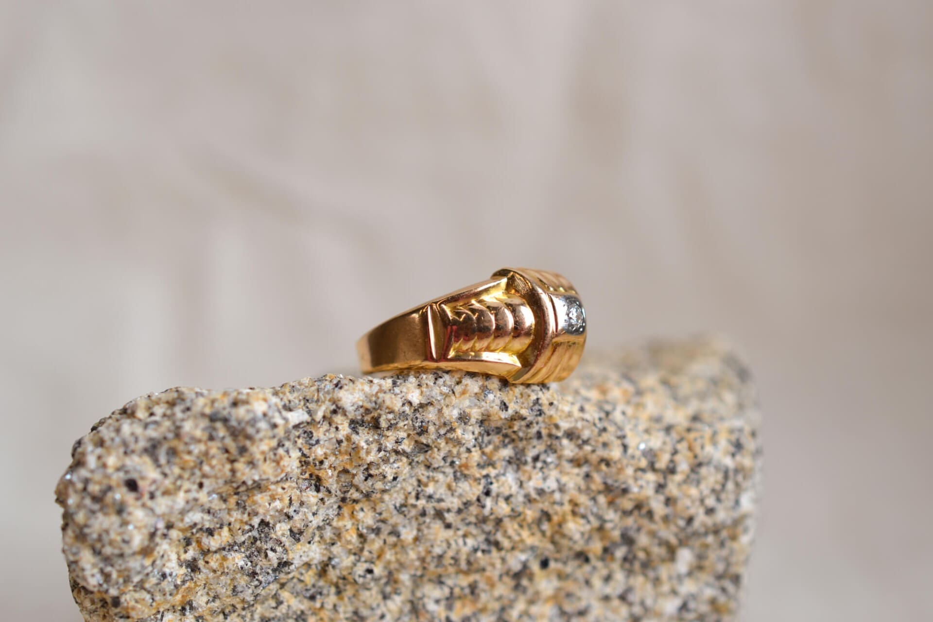 Bague dôme Art Déco Diamant