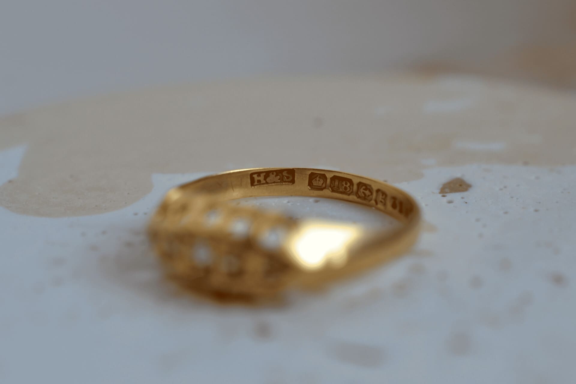 Bague jarretière Diamants