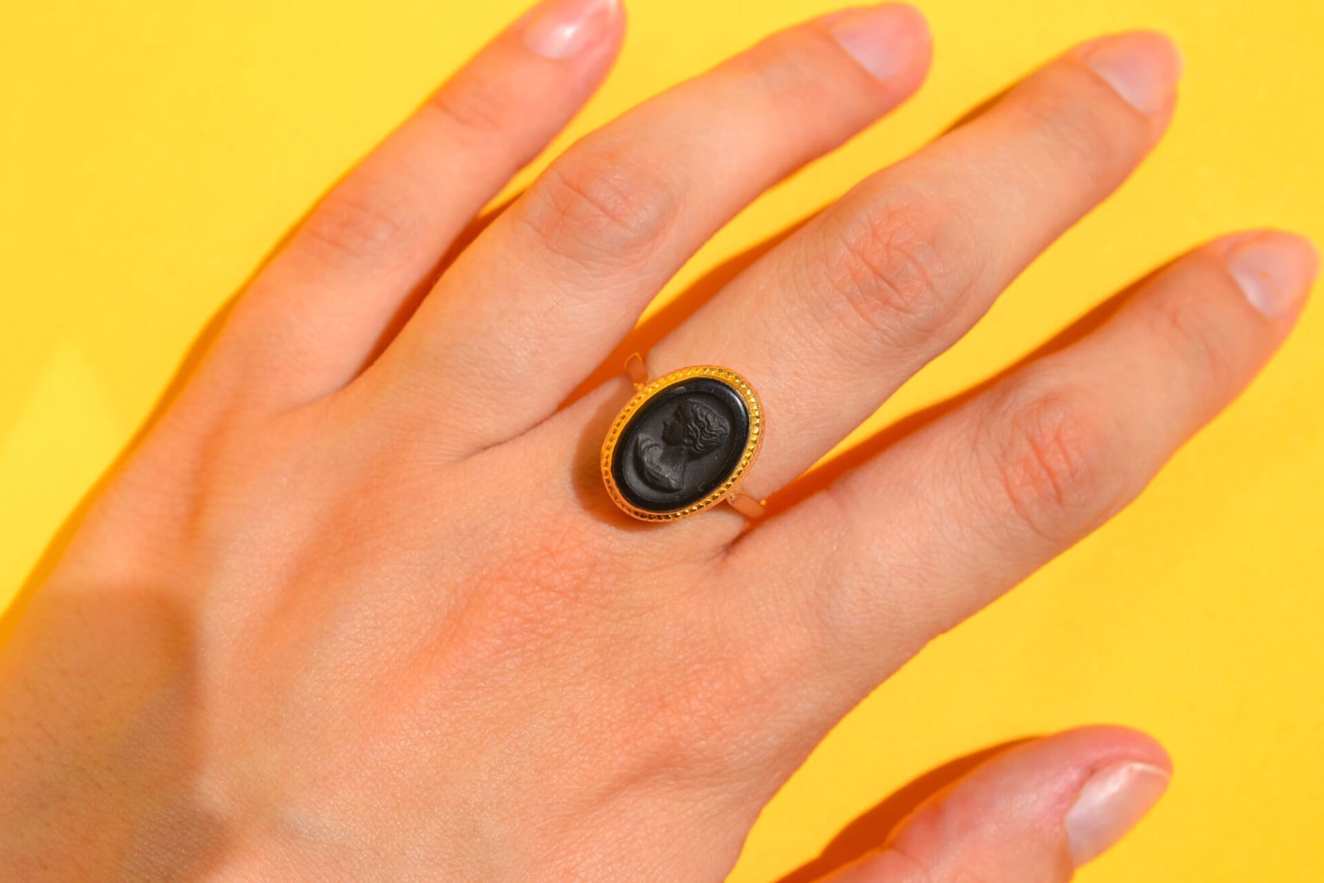 Bague Camée Onyx