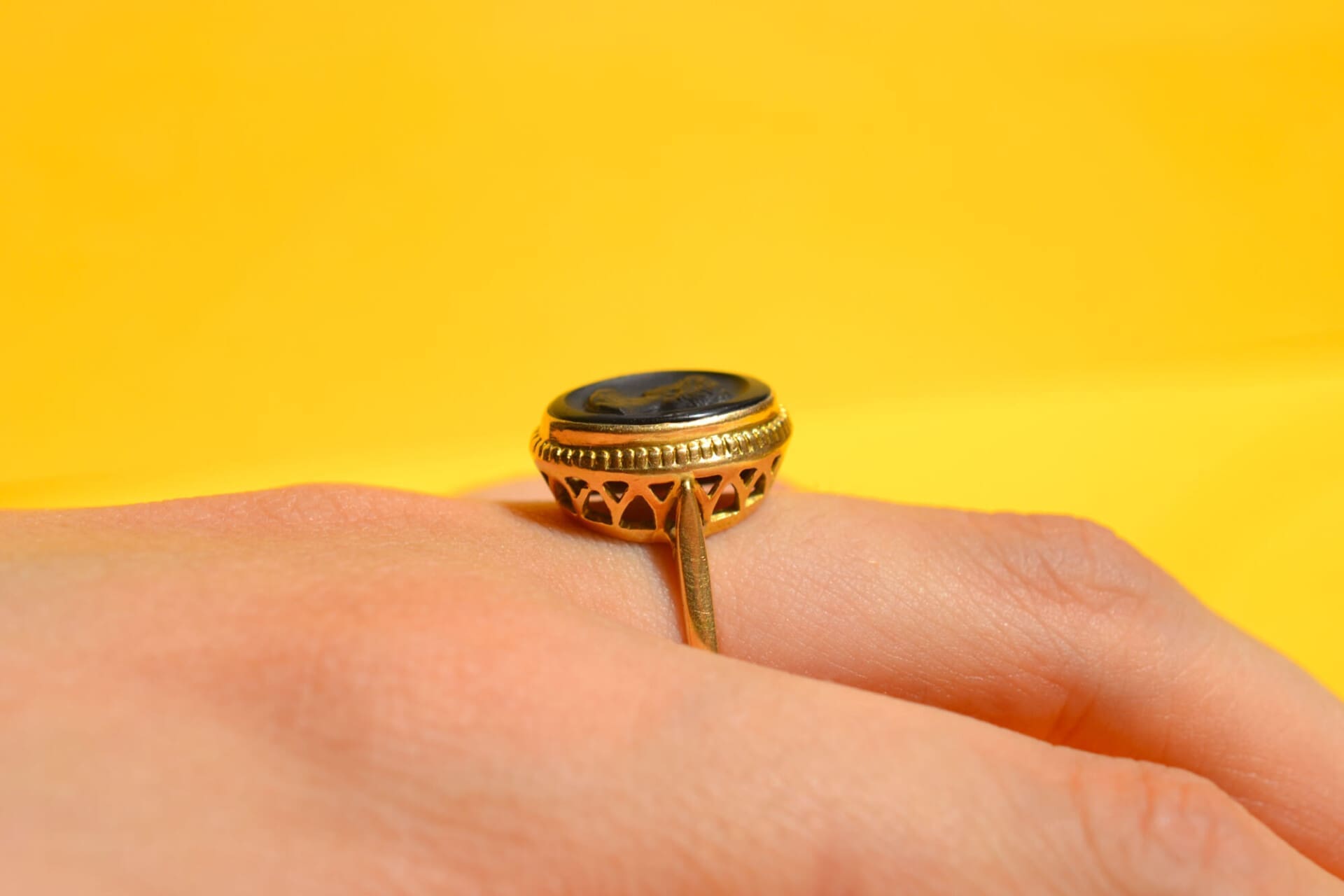 Bague Camée Onyx
