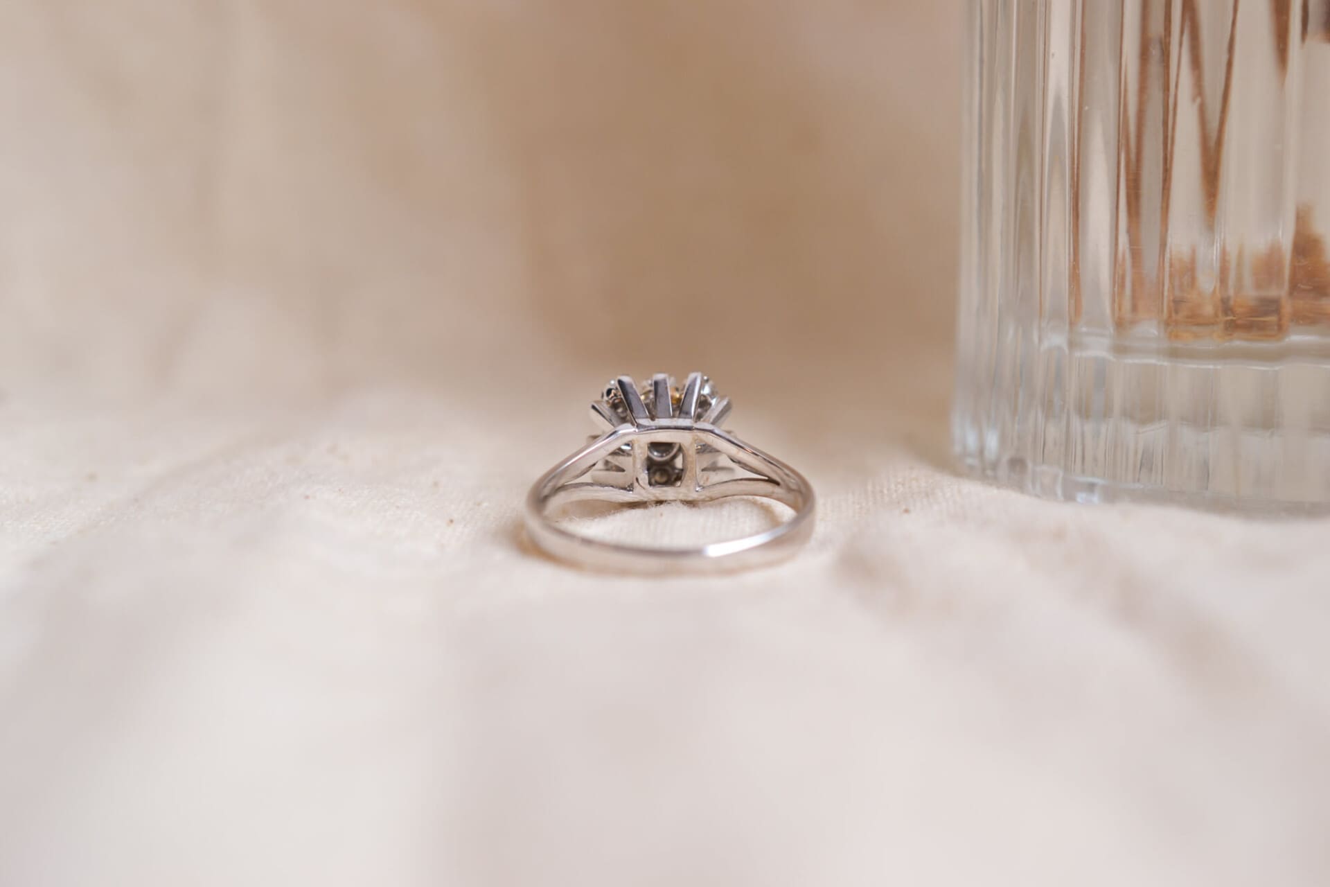 Bague carrée Diamants