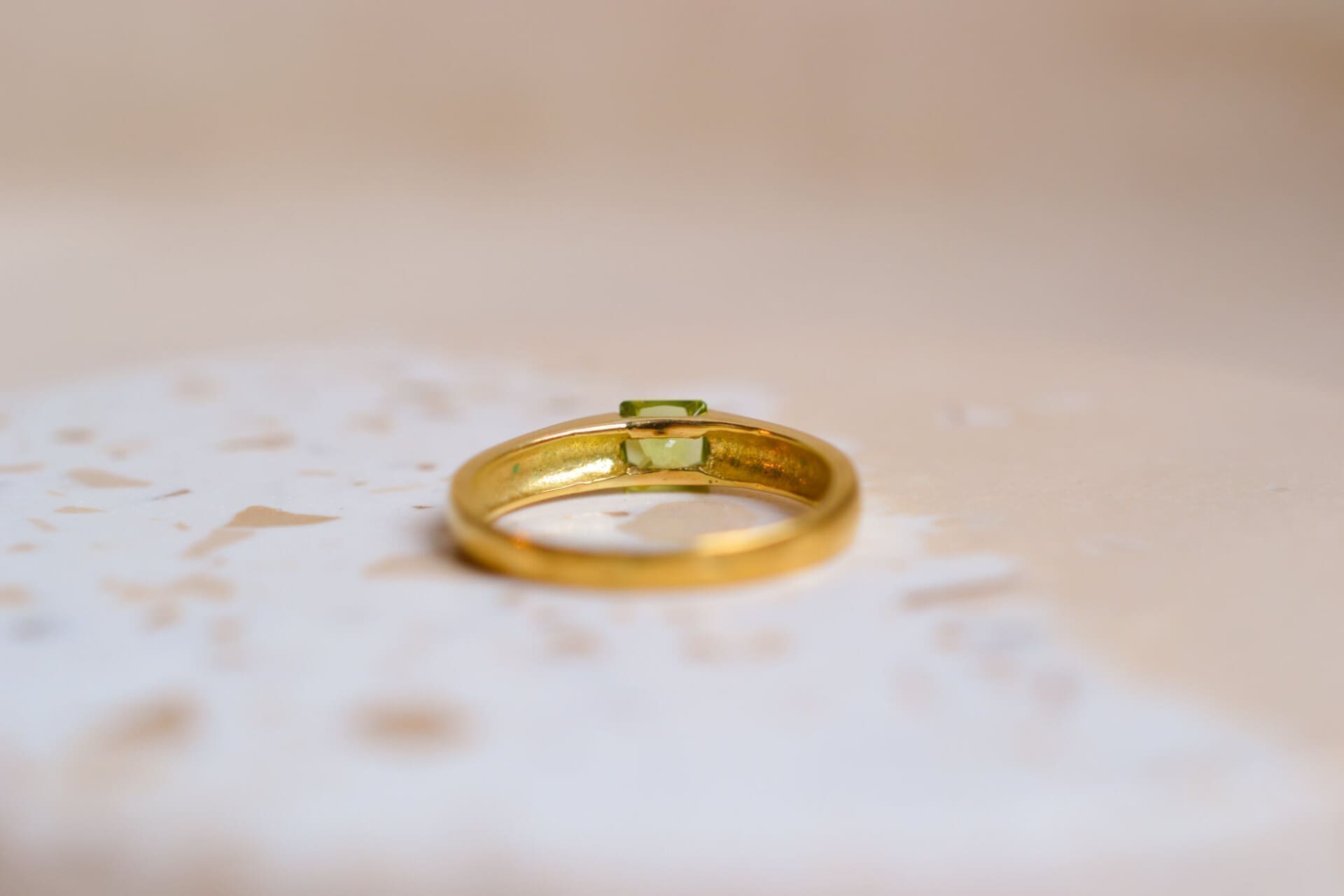 Bague Péridot carré