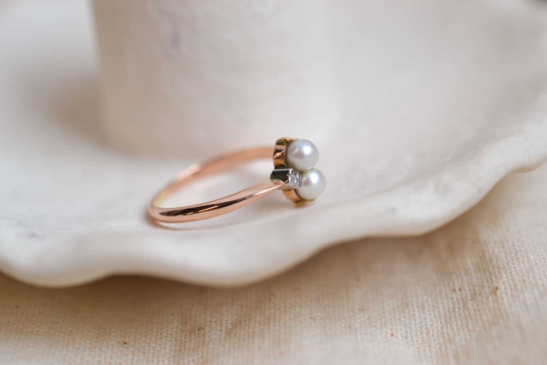 Bague Perles et Simulants