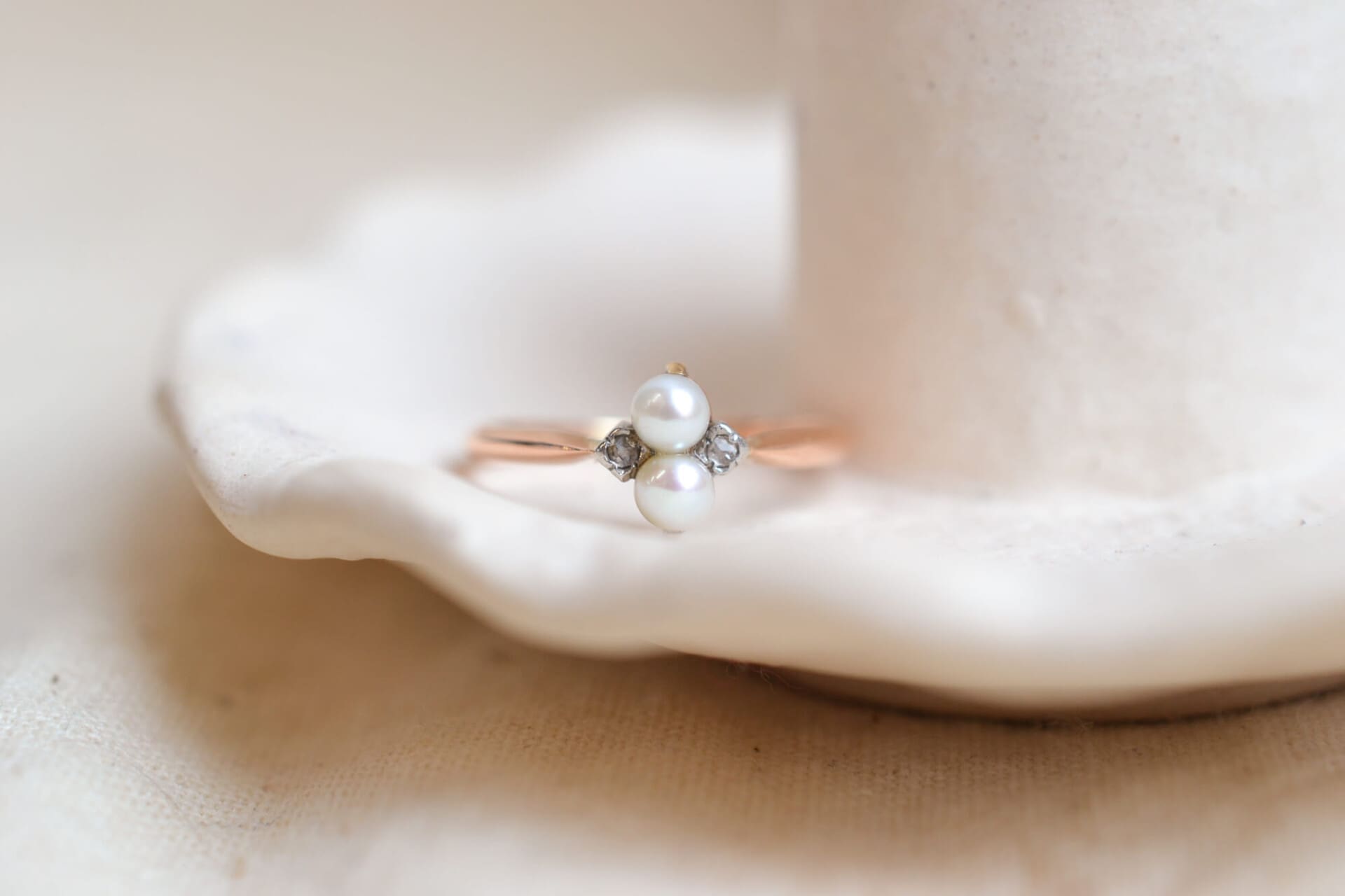 Bague Perles et Simulants