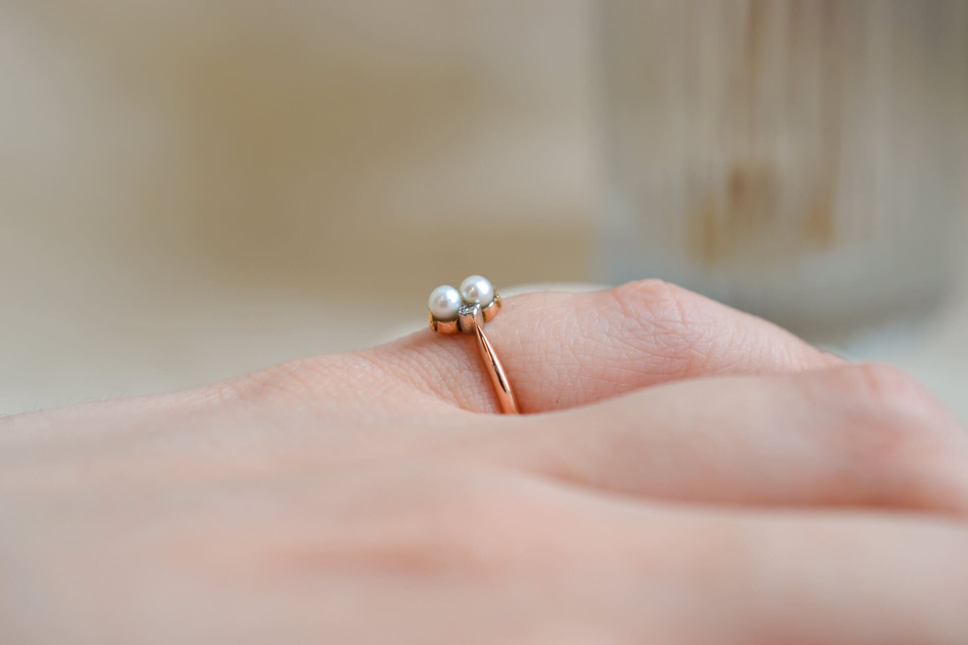 Bague Perles et Simulants