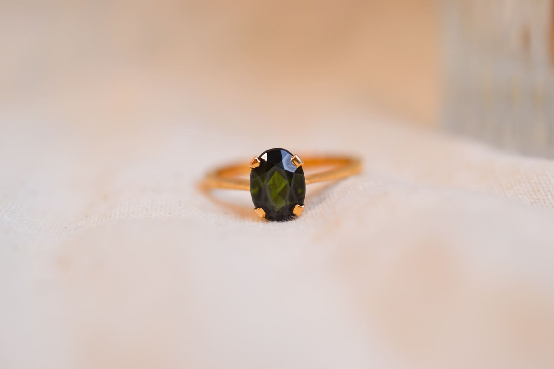 Bague Solitaire Tourmaline