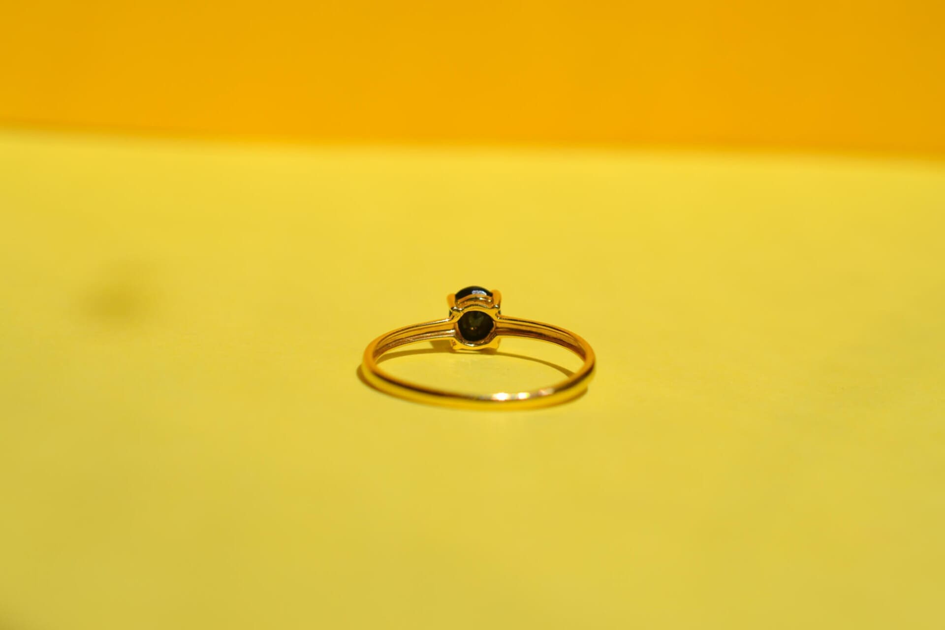 Bague Solitaire pierre bleue