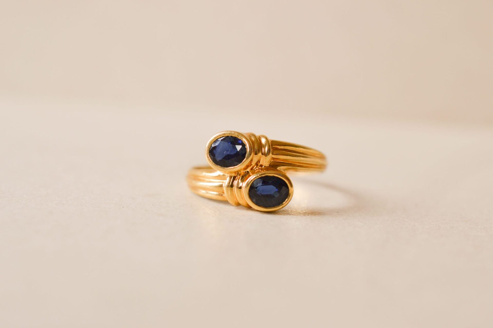 Bague Toi et Moi Saphirs