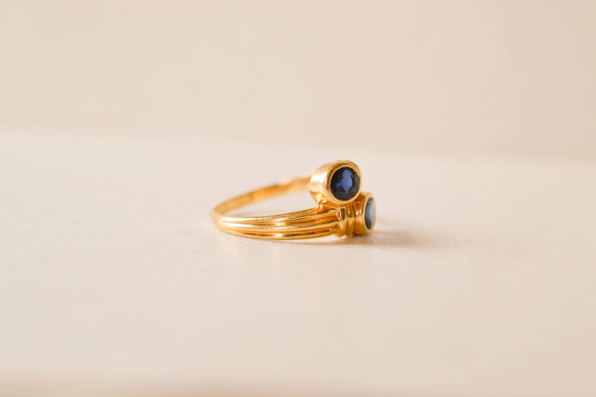 Bague Toi et Moi Saphirs