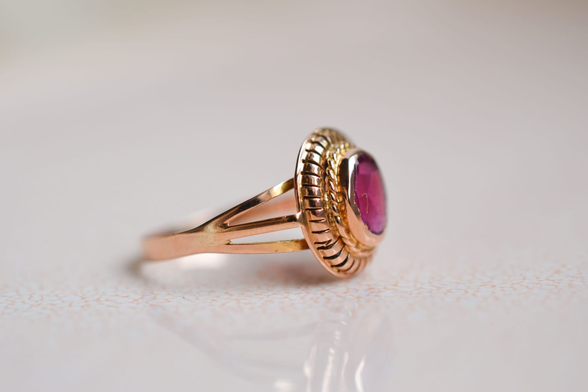 Bague Tourmaline cabochonnée