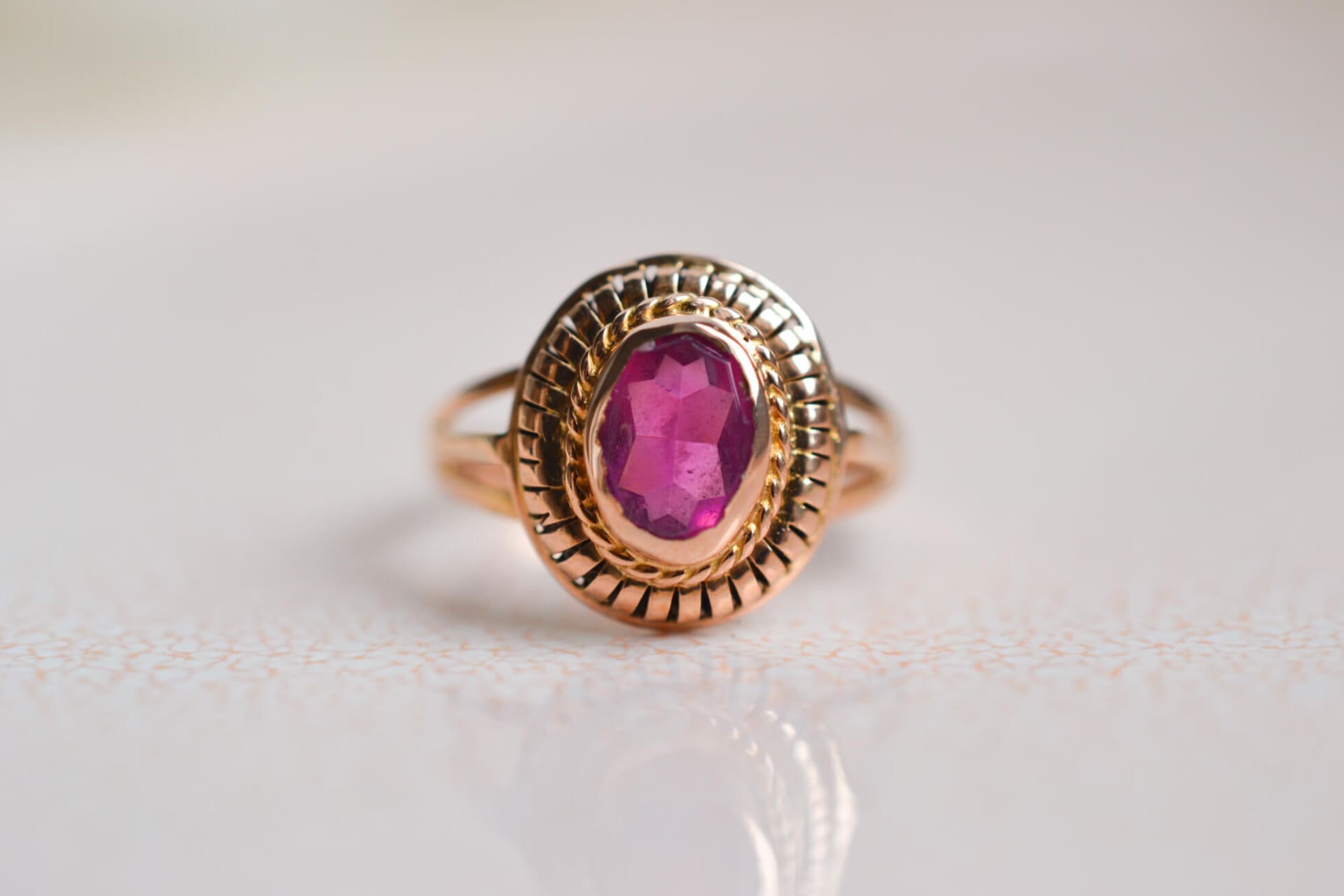 Bague Tourmaline cabochonnée