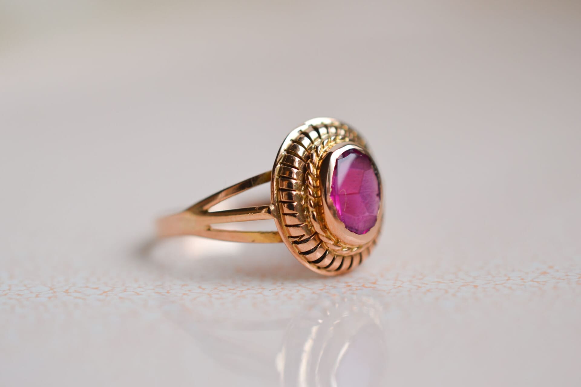Bague Tourmaline cabochonnée
