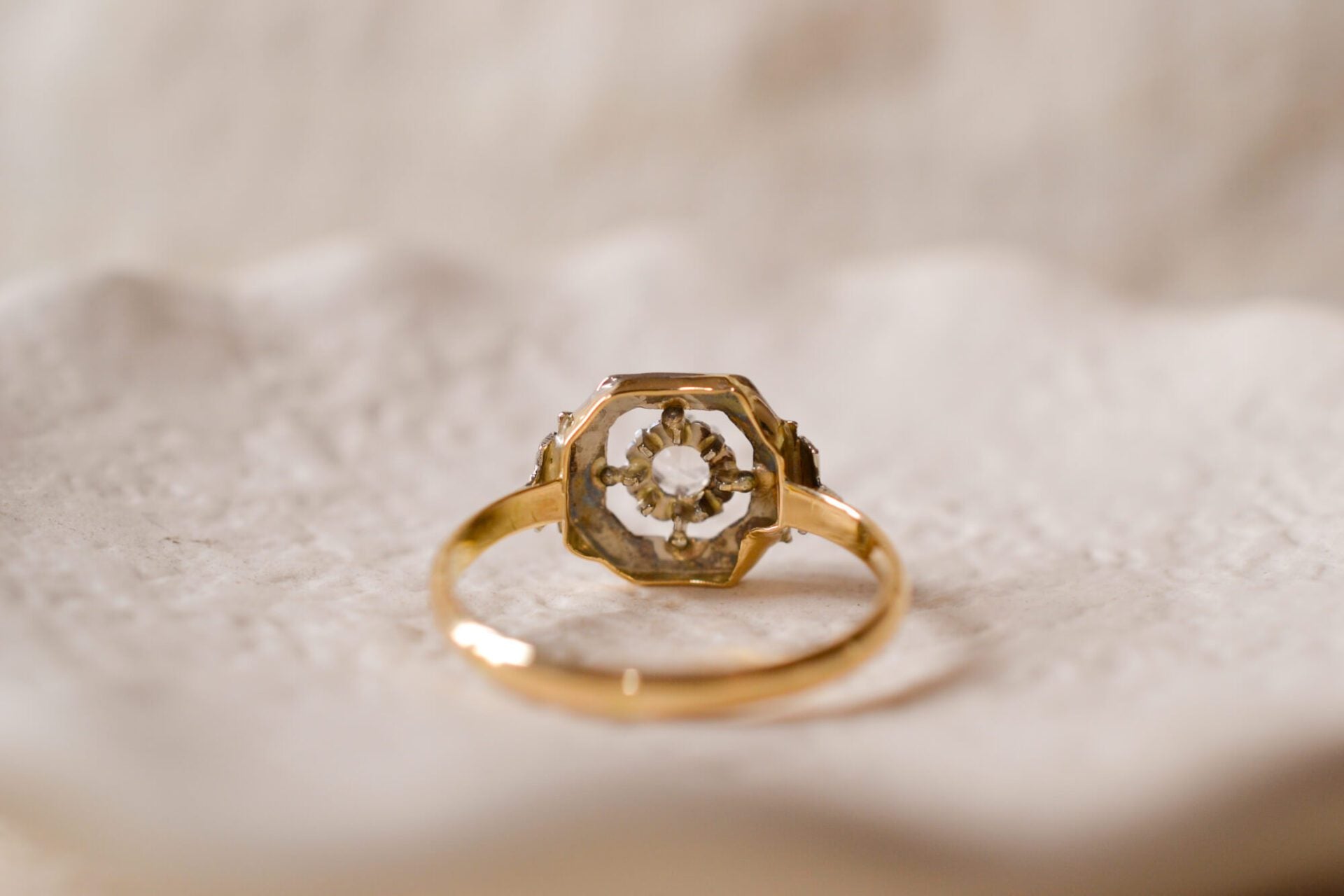 Bague Art Déco 2 Ors Oxyde
