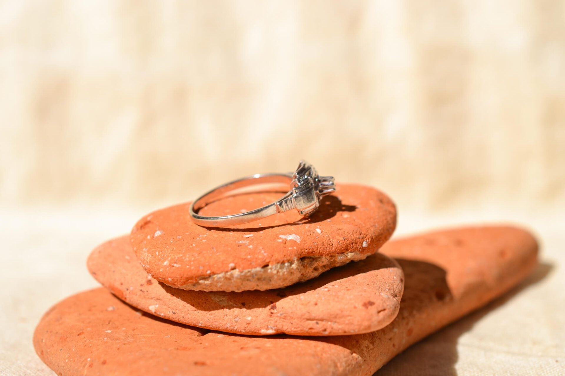 Bague Art Déco Or blanc Diamant