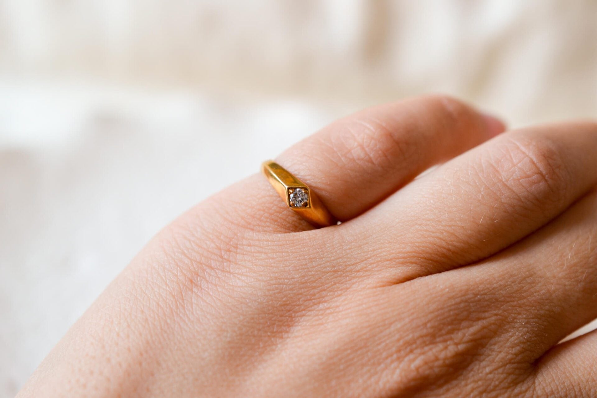 Bague petit doigt Diamant