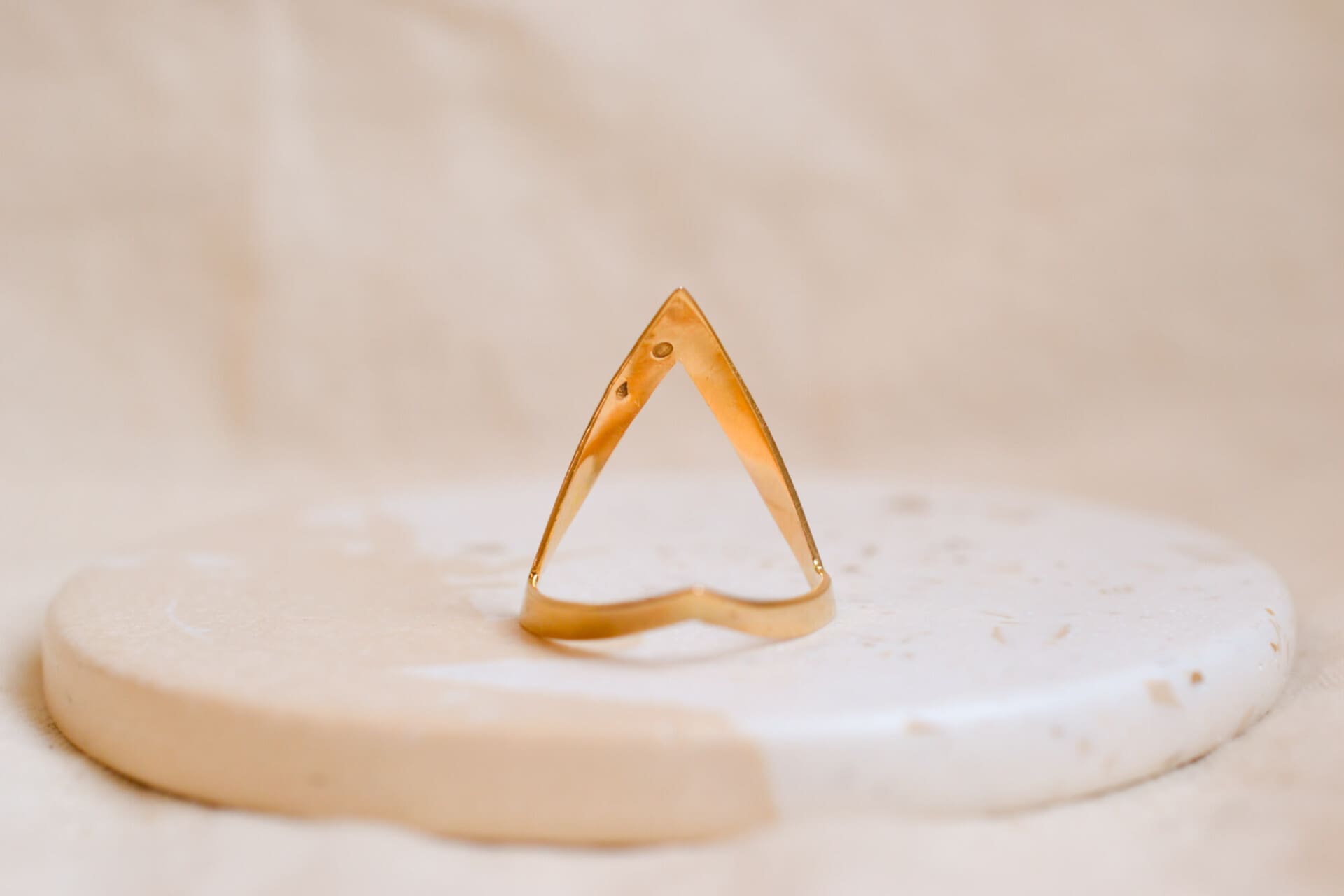 Bague "V" Or jaune