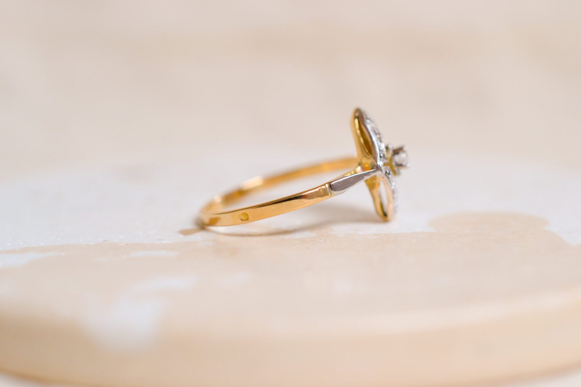Bague Art Déco Diamant 2 Ors