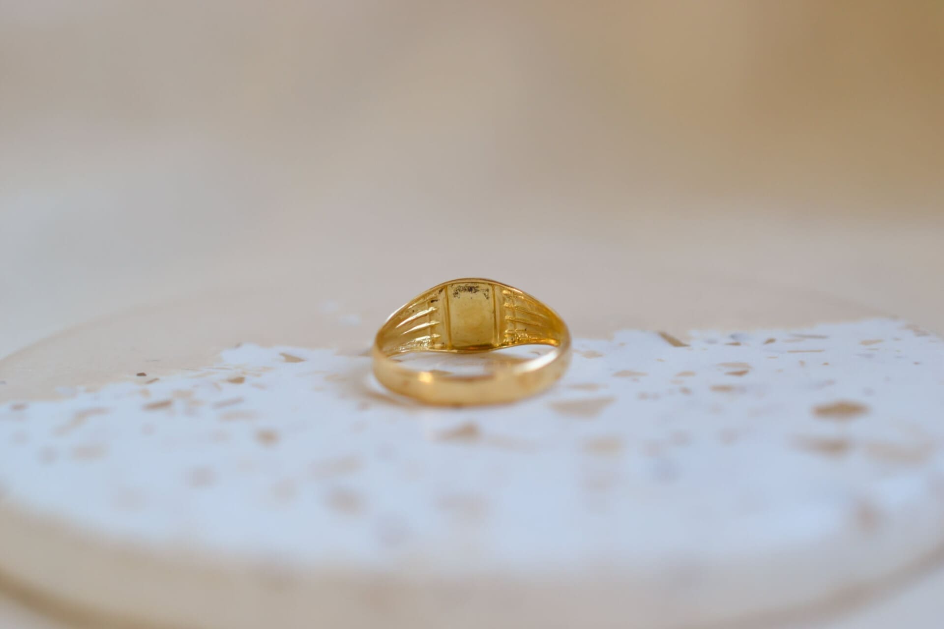 Bague chevalière "M"