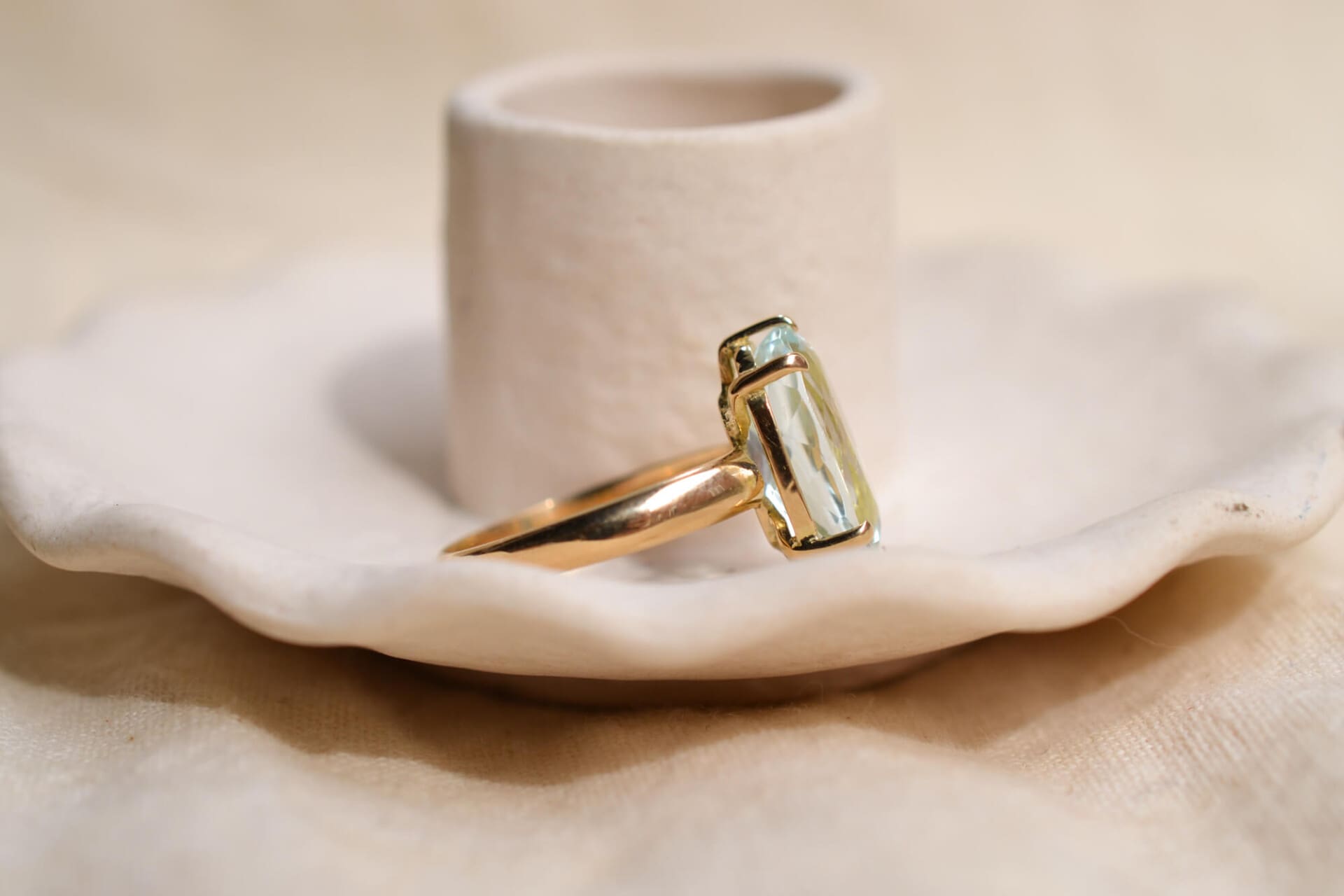 Bague cocktail Aigue-Marine