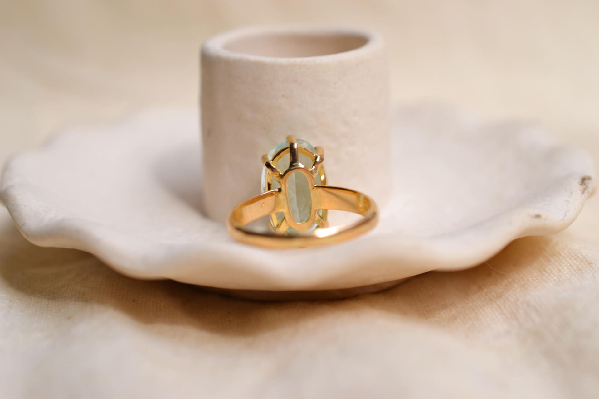 Bague cocktail Aigue-Marine