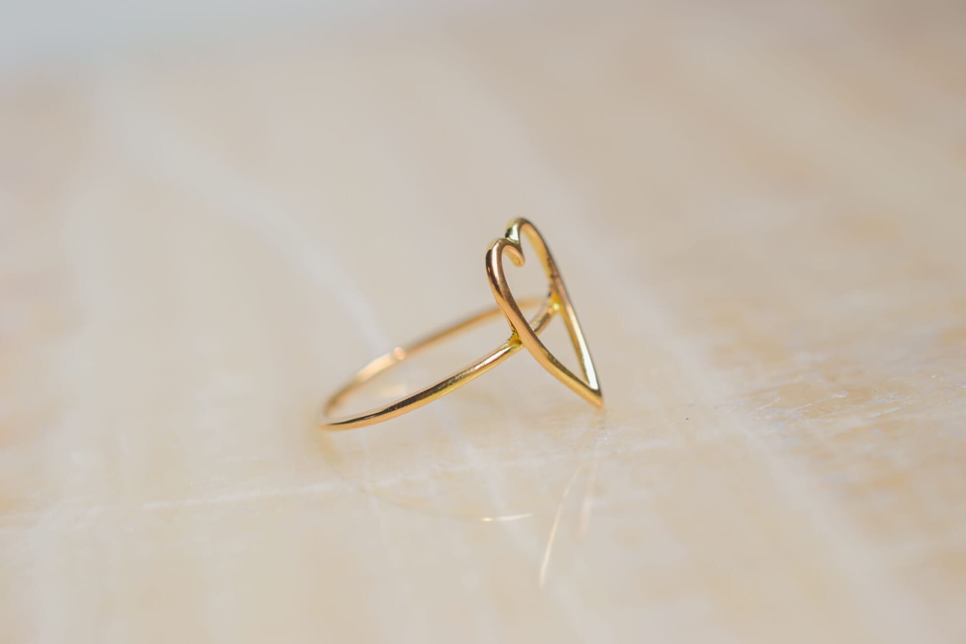 Bague coeur ajouré