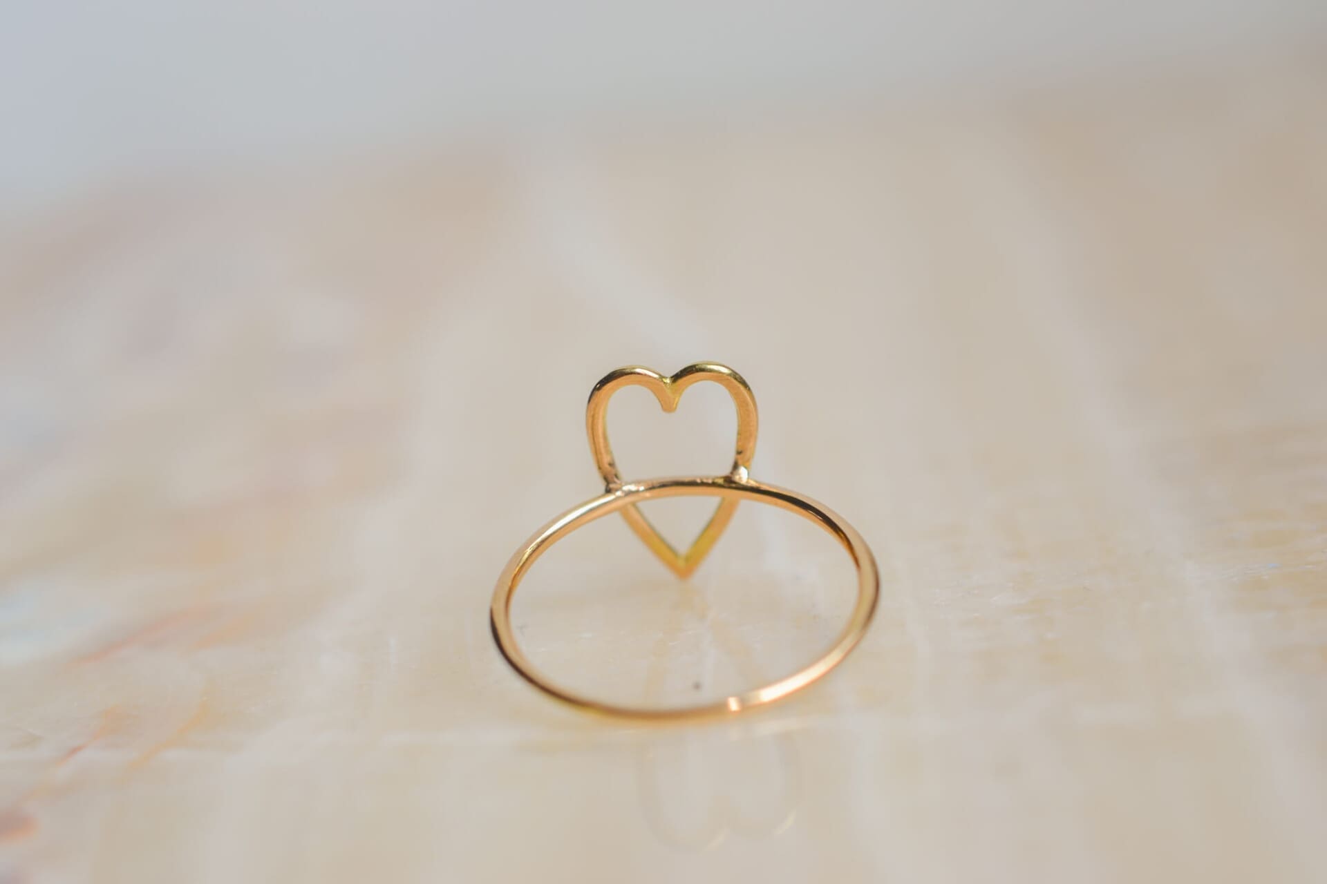 Bague coeur ajouré