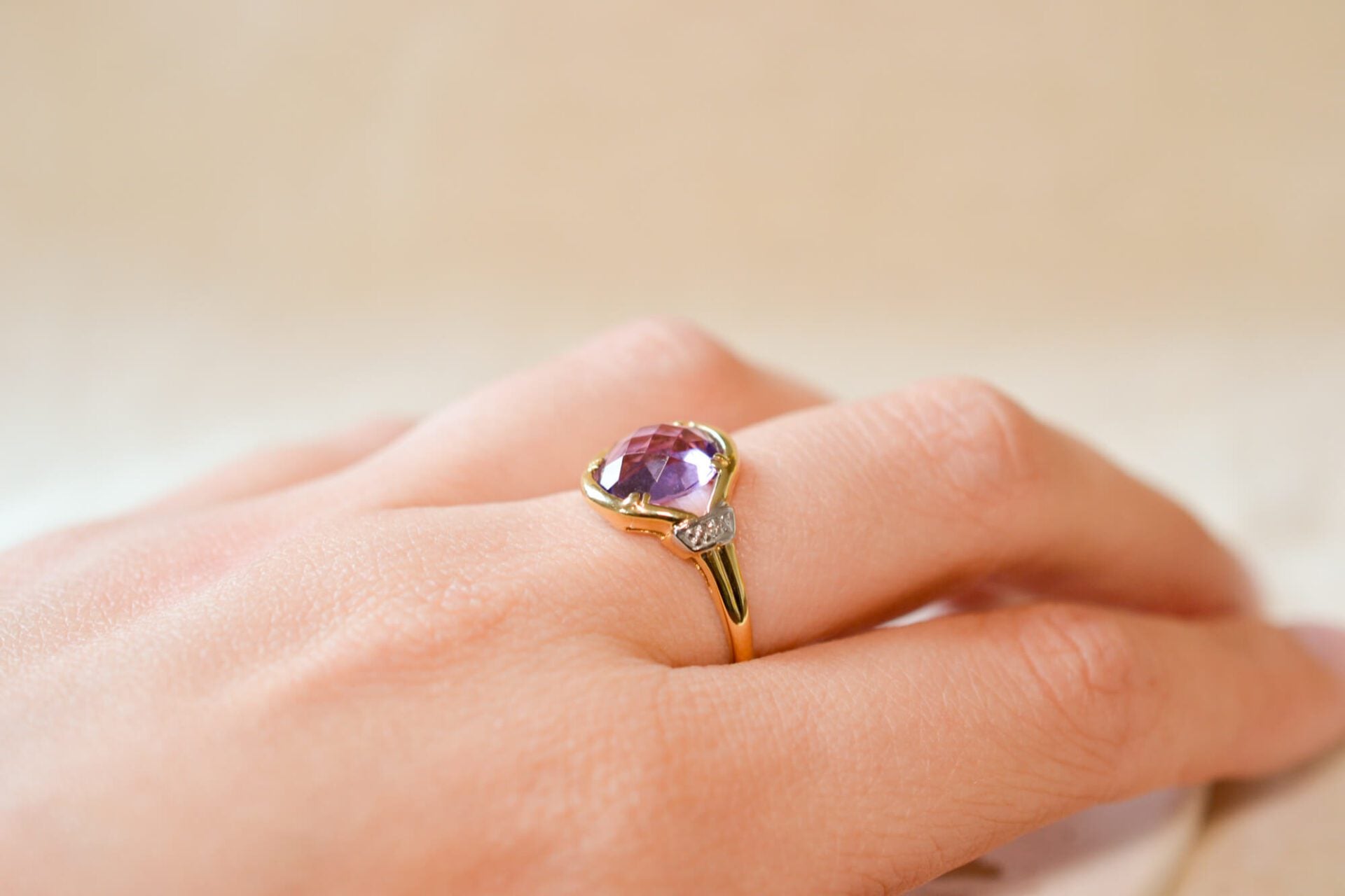 Bague Améthyste et Diamants