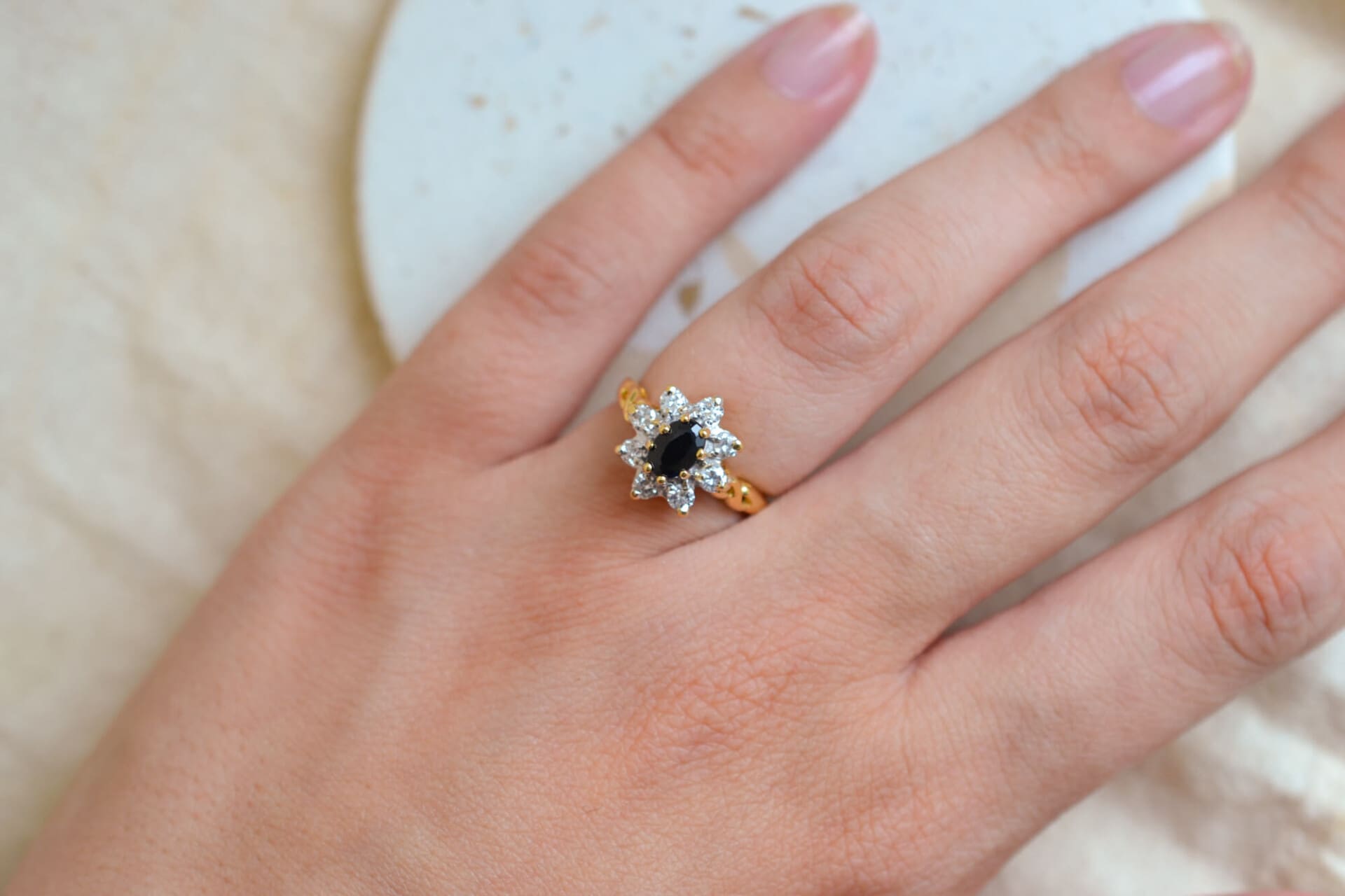 Marguerite Saphir et Diamants
