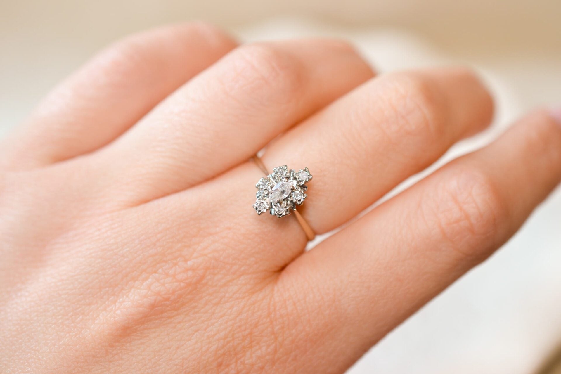 Bague Marquise Diamants