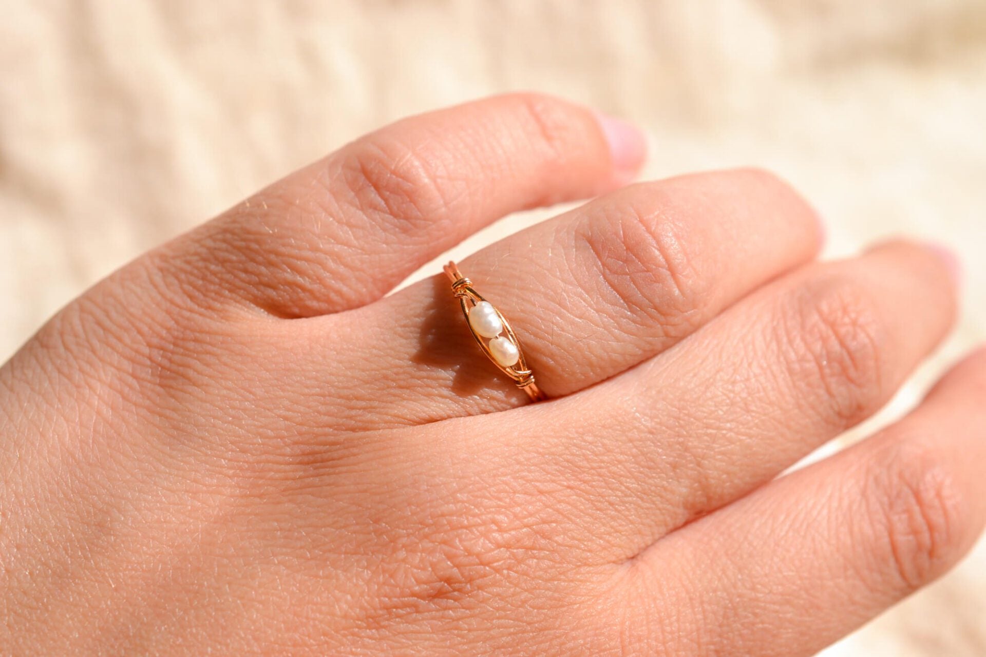 Bague Perles baroques