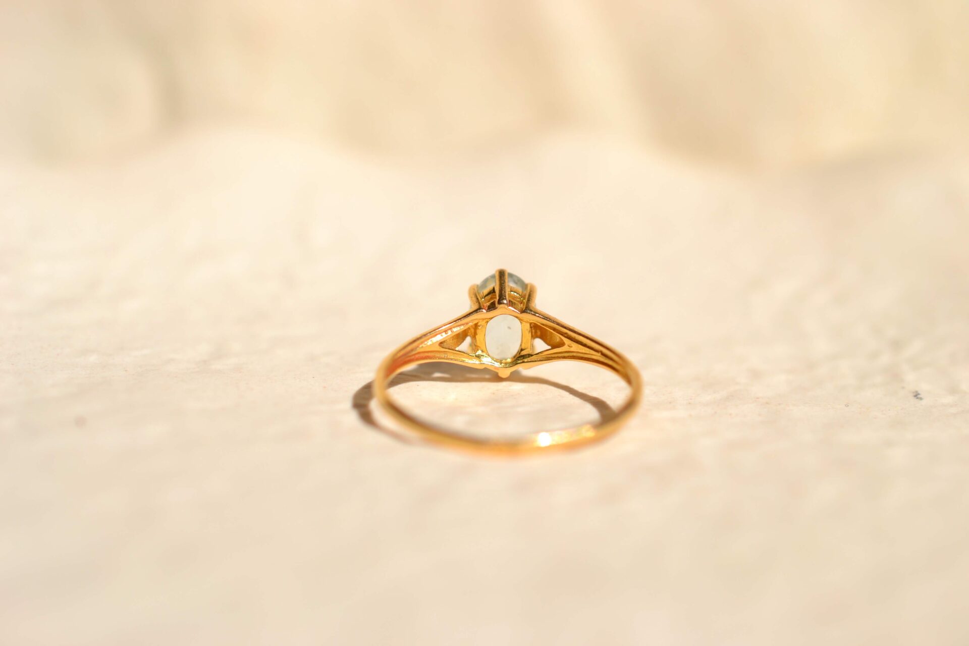 Bague Aigue-Marine ajourée