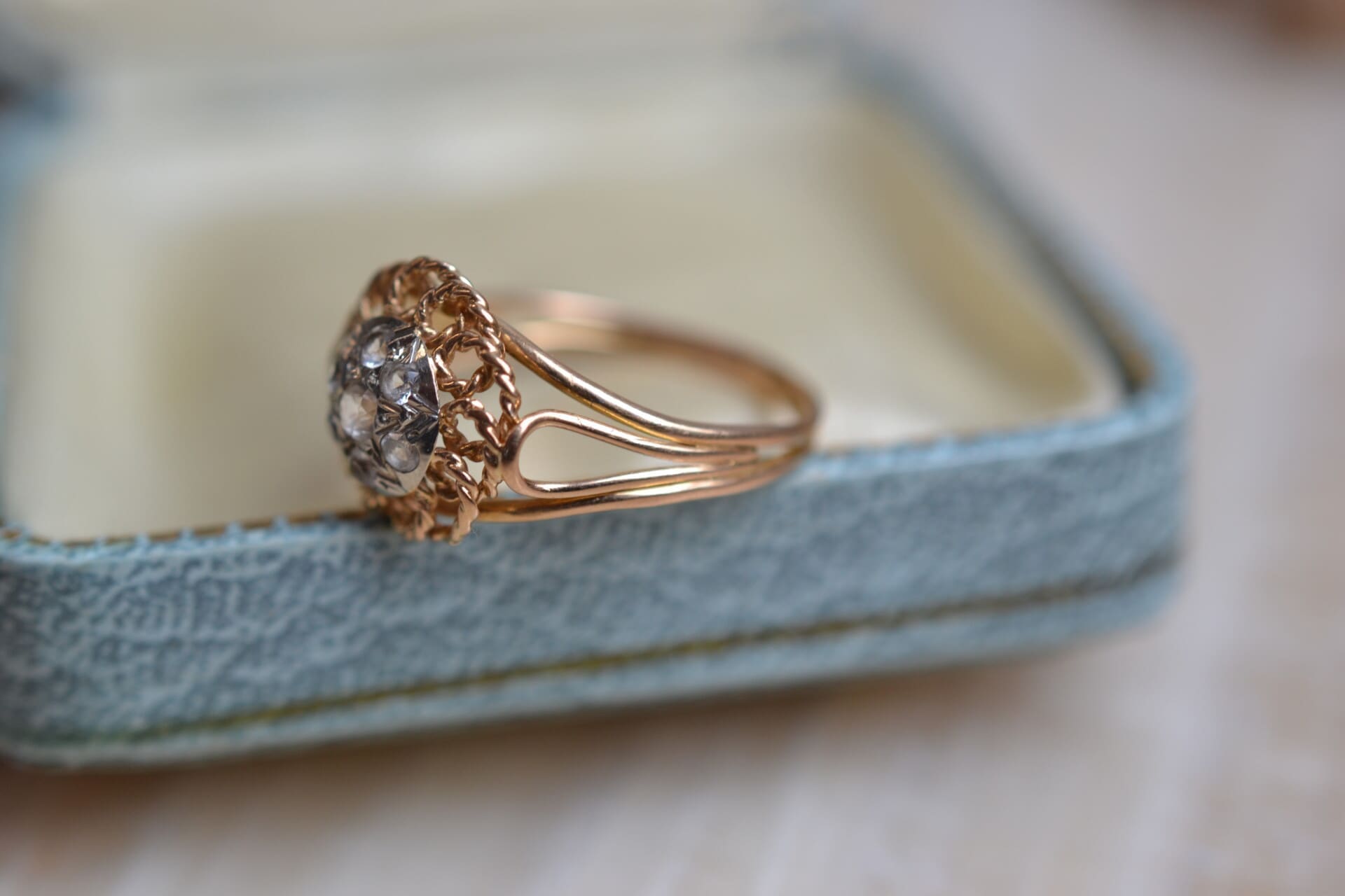 Bague Fleur en spirale