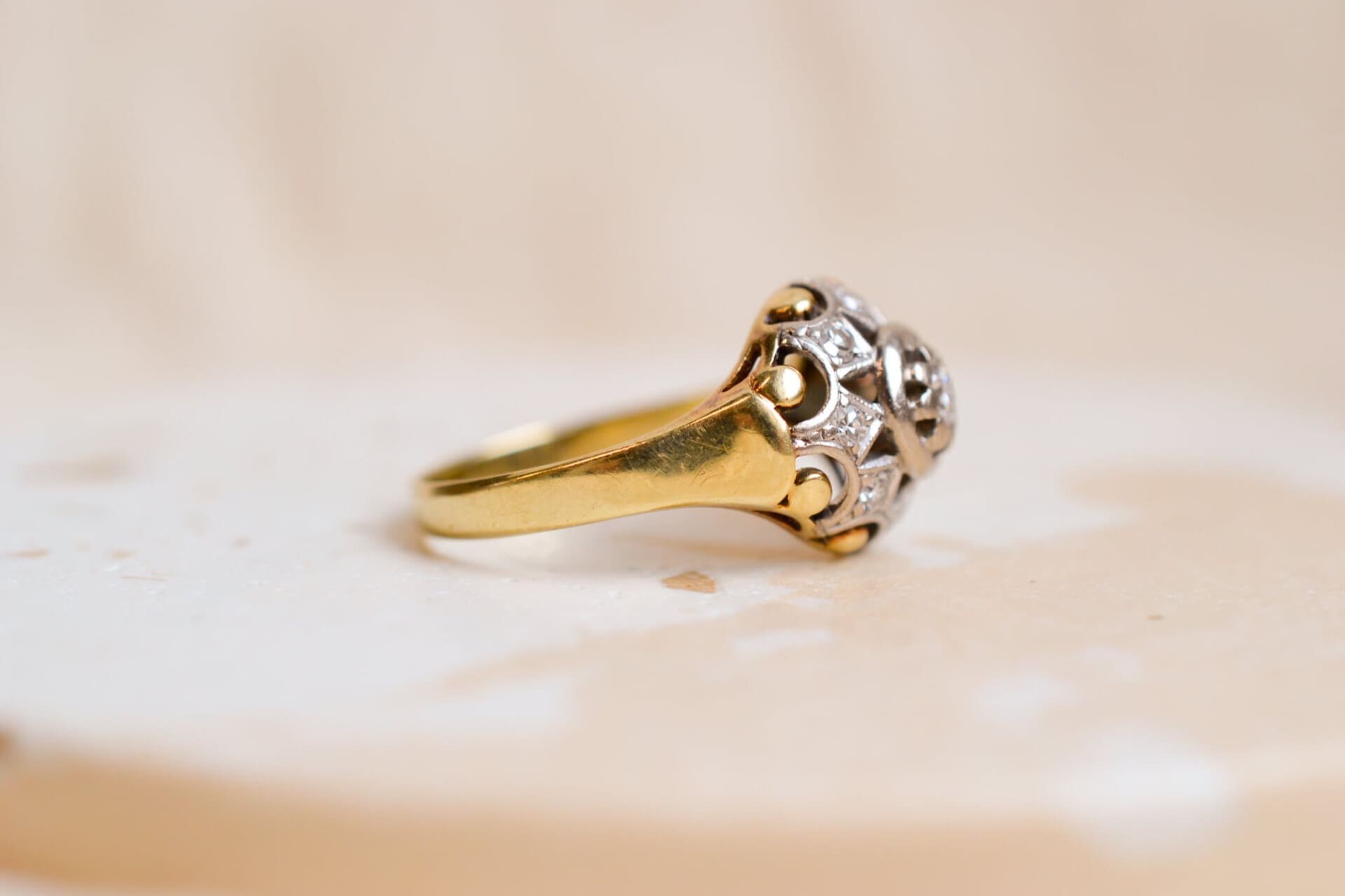 Bague dôme Diamants