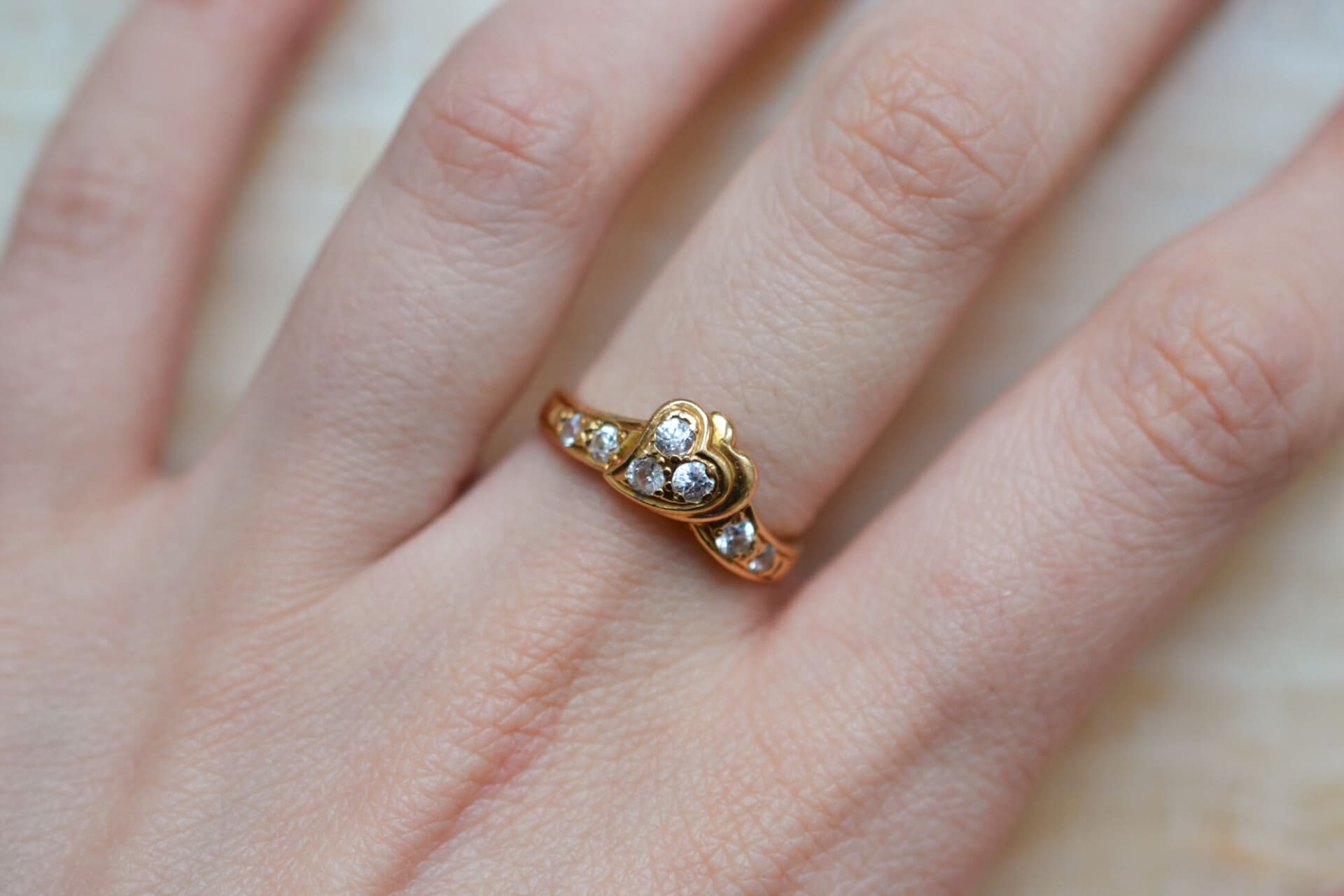 Bague cœur et oxydes
