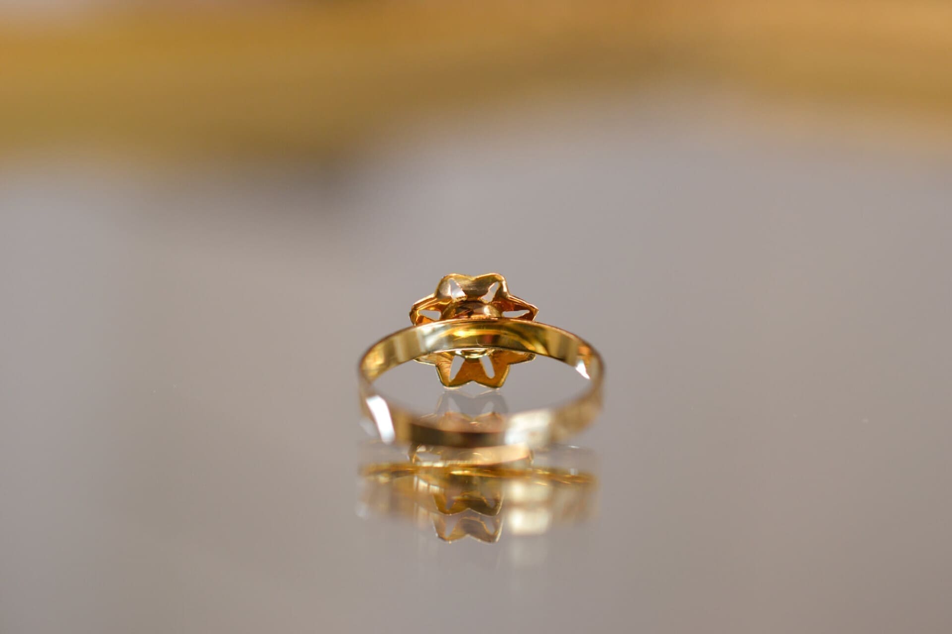 Bague fleur Perle de culture