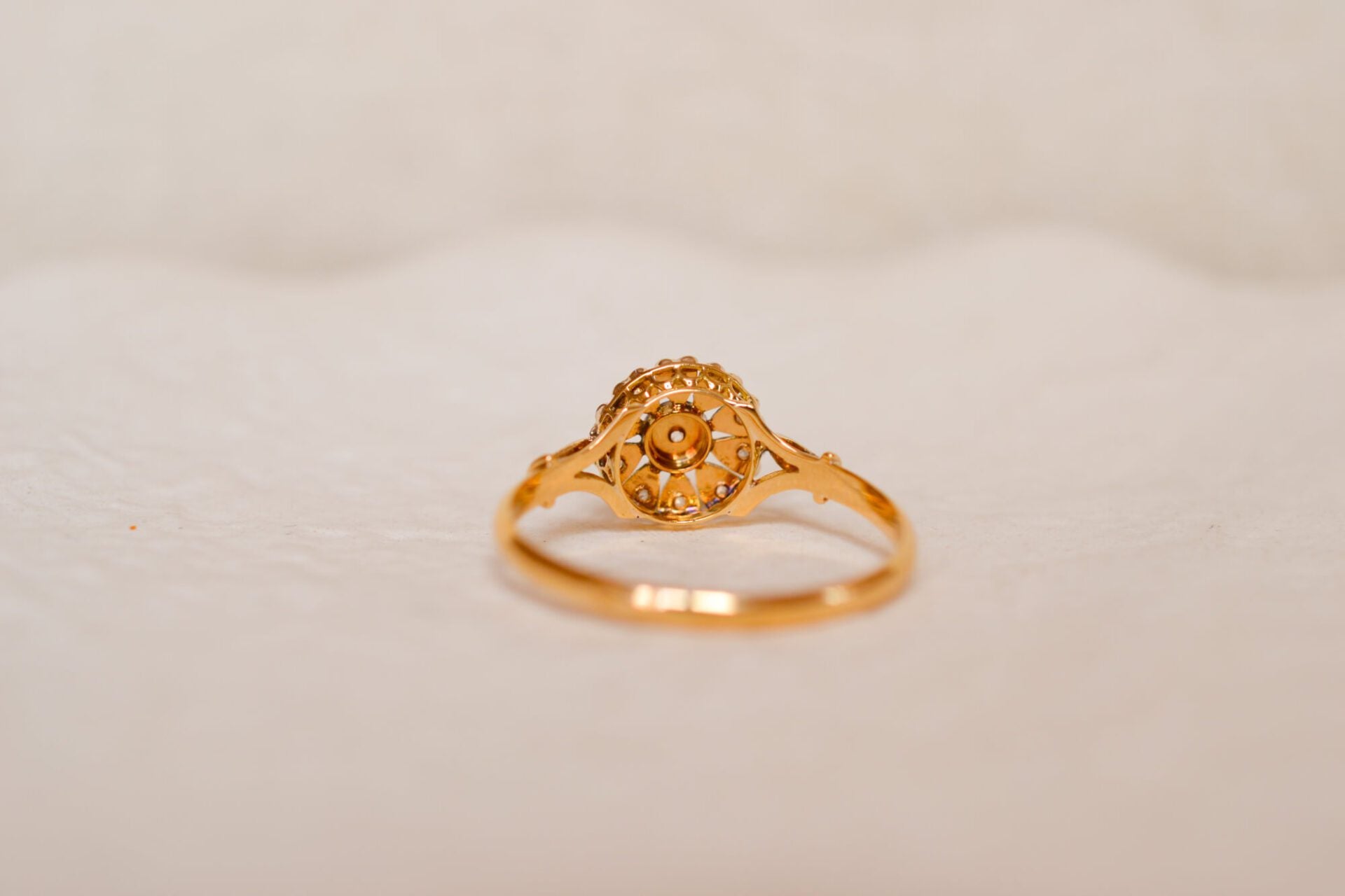 Bague fleur Art Déco Diamants