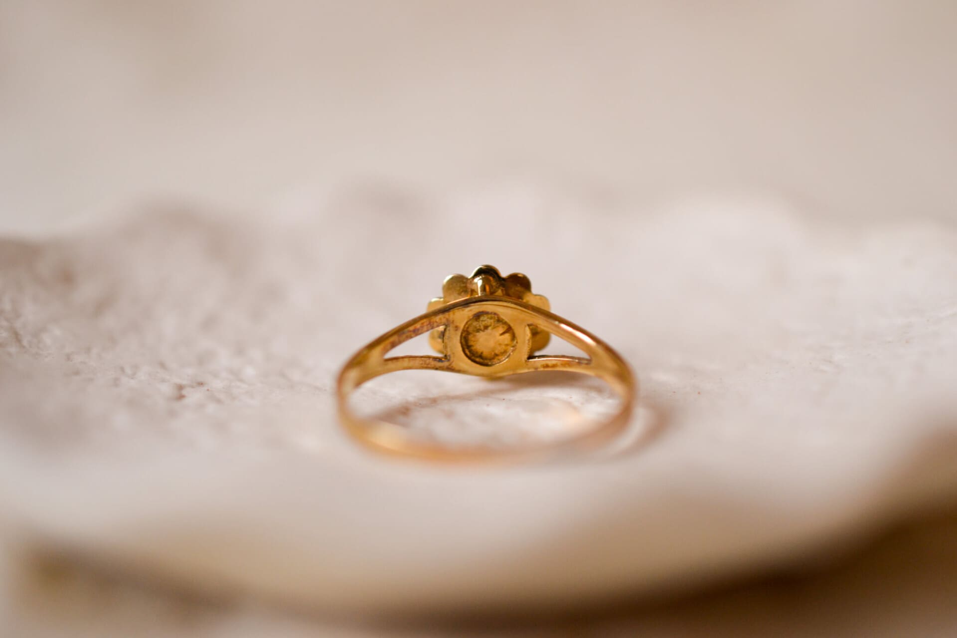 Bague fleur Perle