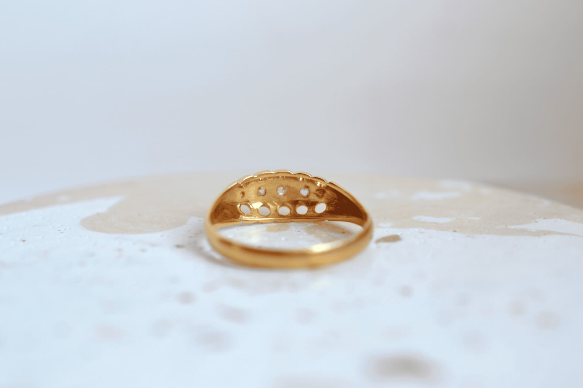 Bague jarretière Diamants