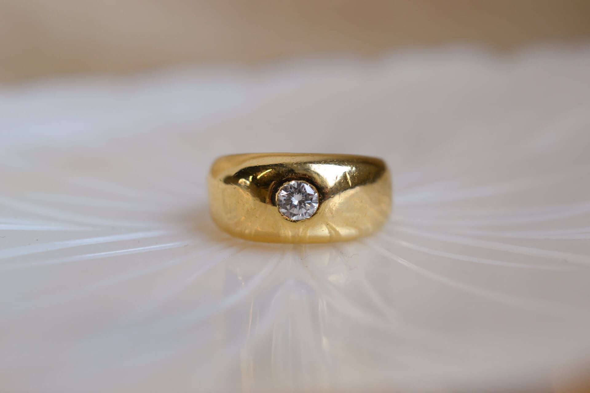 Bague jonc Diamant