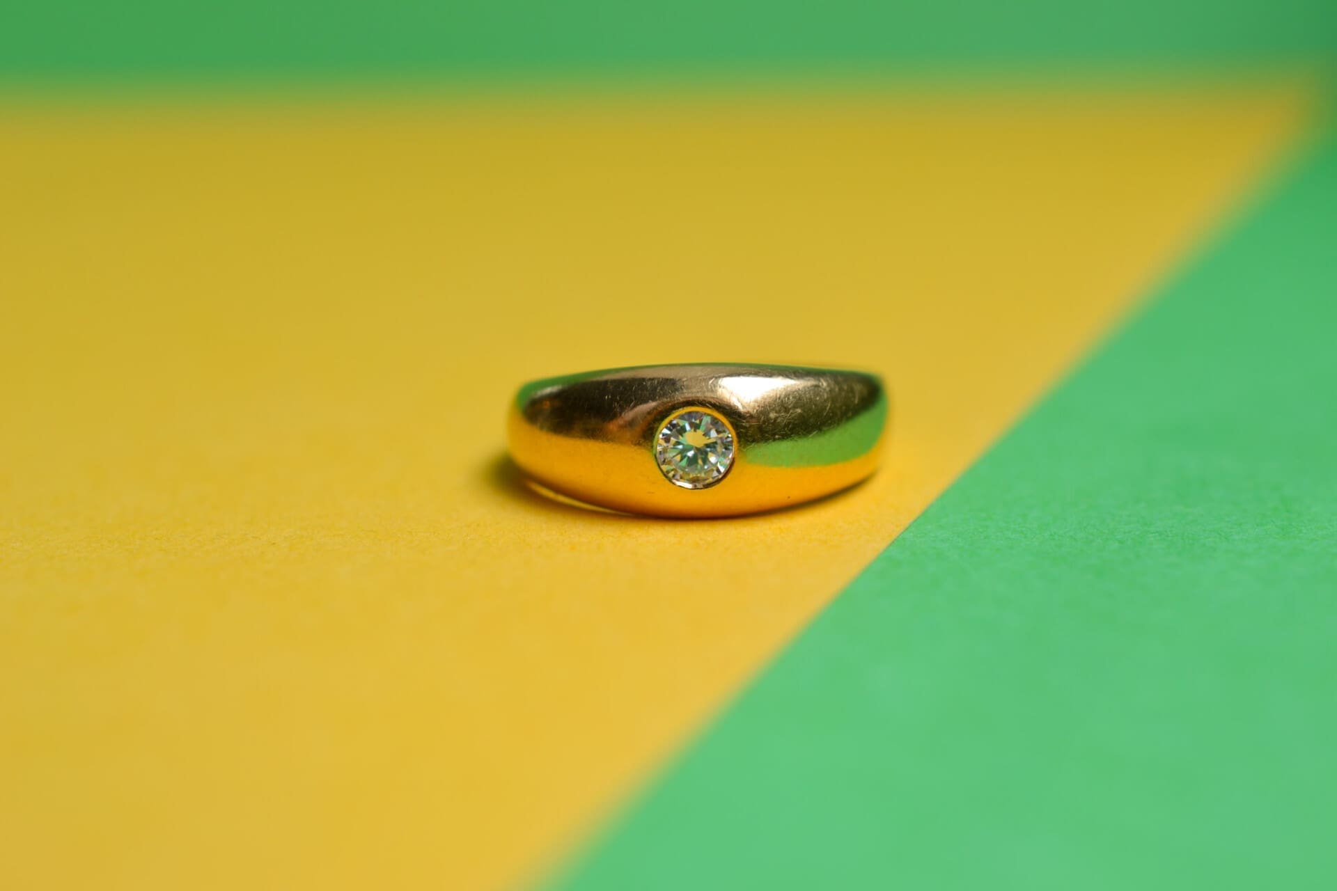 Bague jonc Diamant