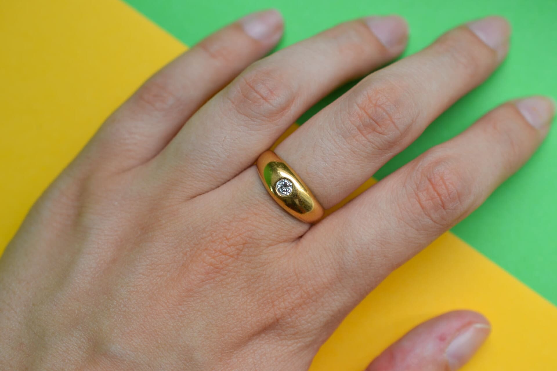 Bague jonc Diamant