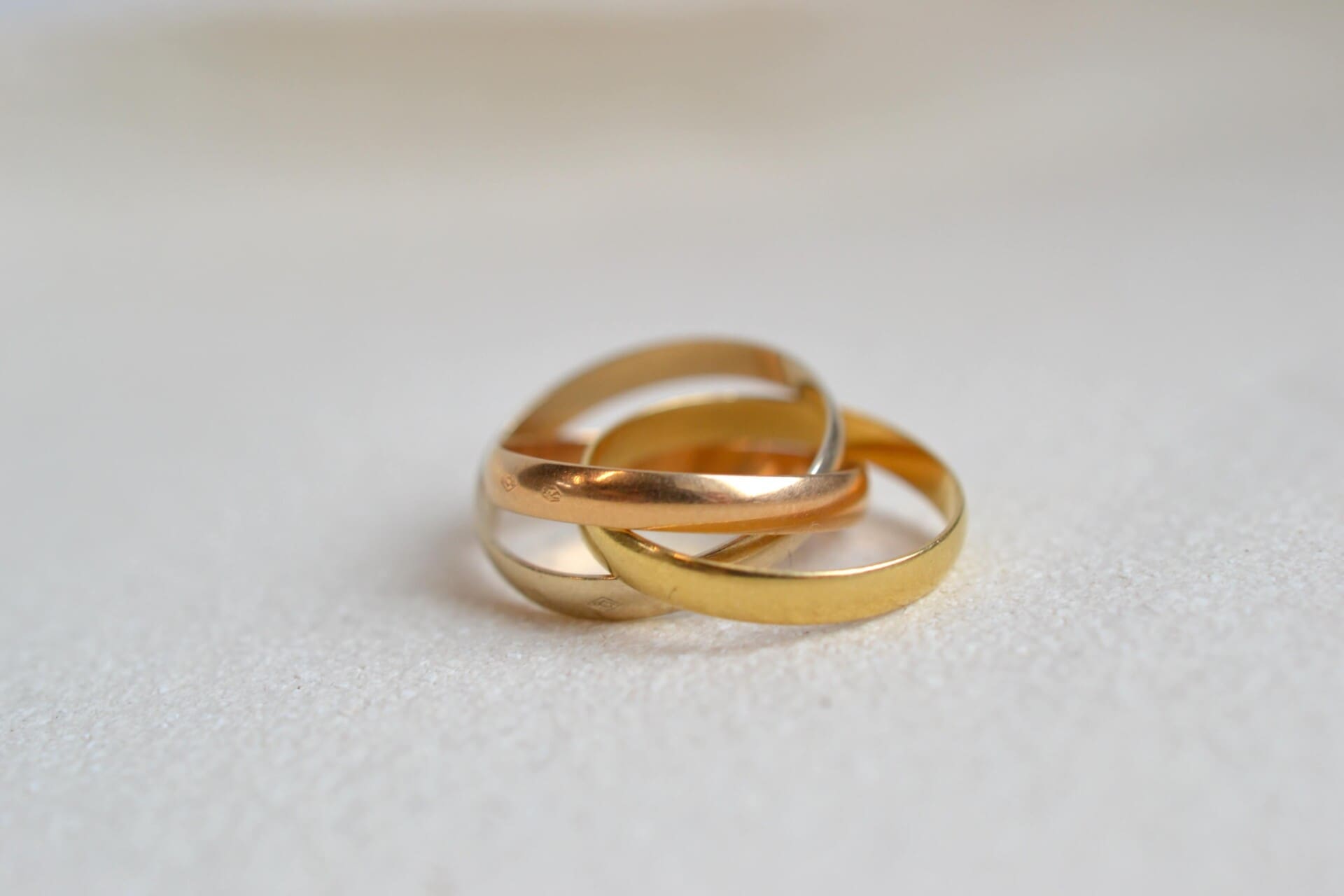 Bague anneaux 3 Ors