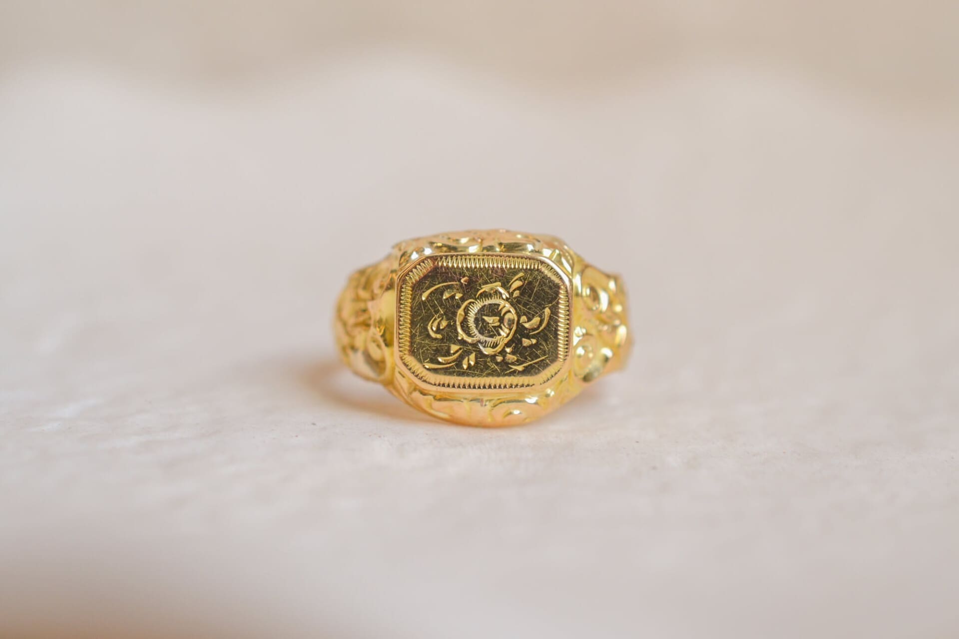 Chevalière Art Nouveau 2 Ors