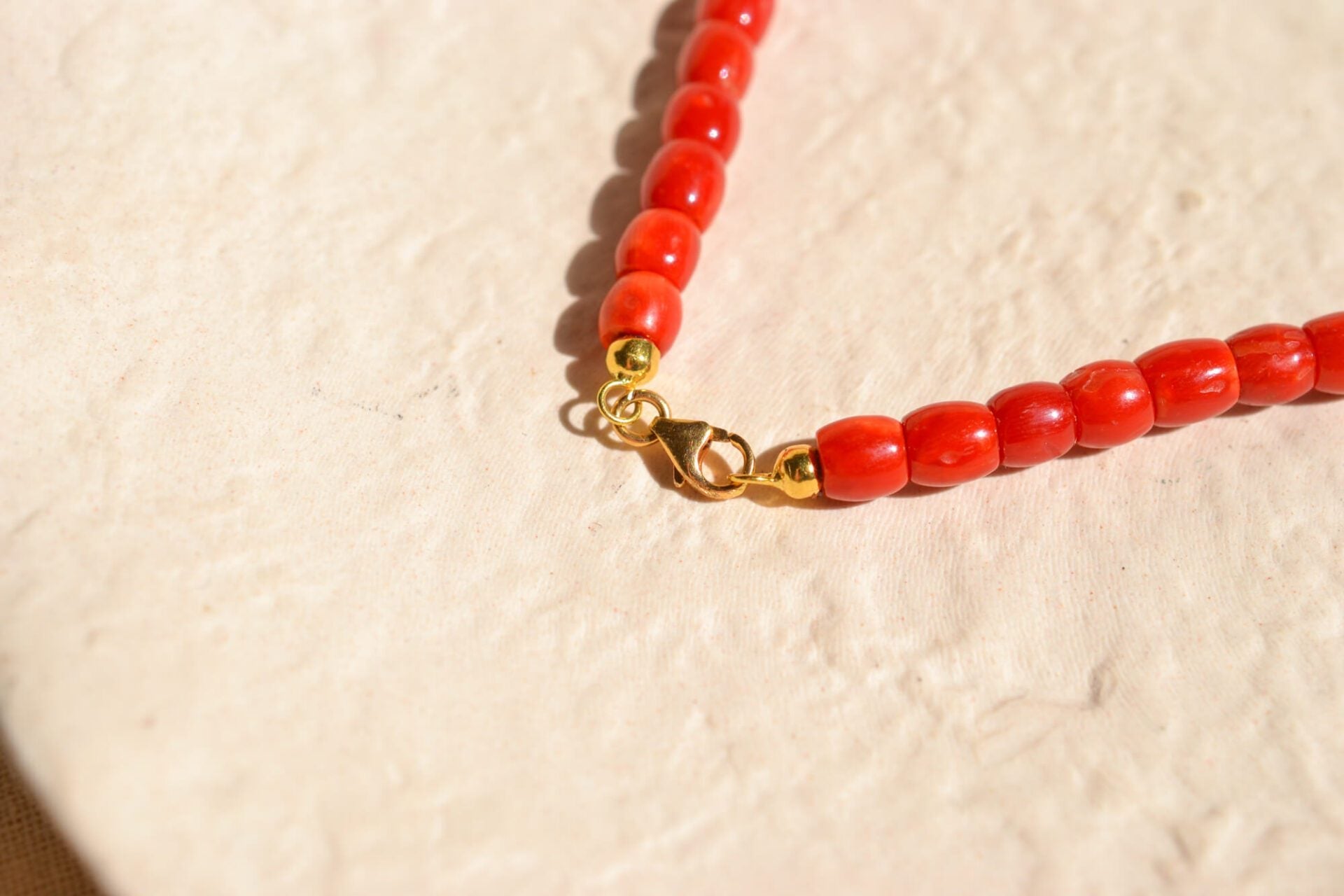 Collier perles de Corail