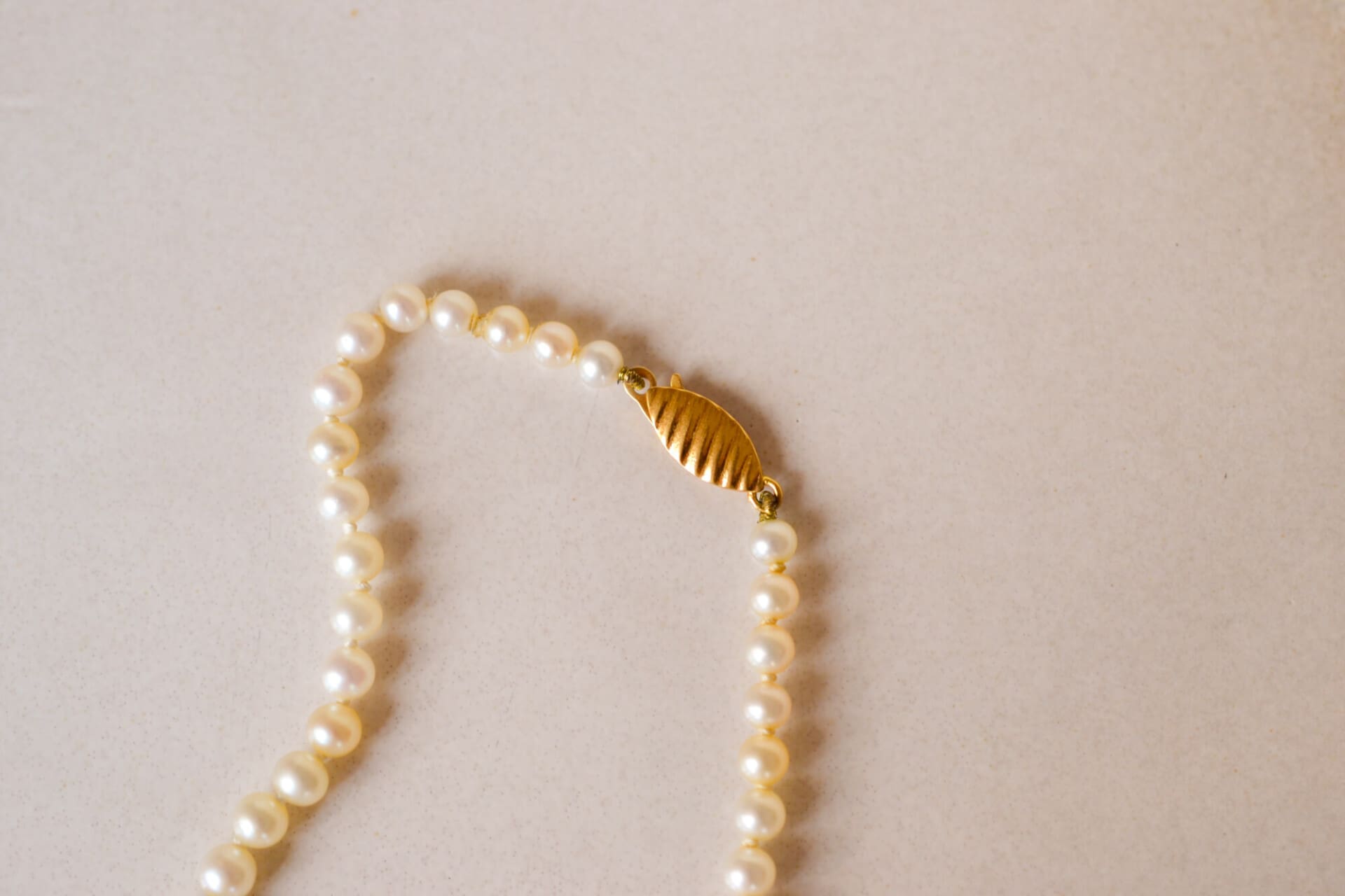Collier fin Perles