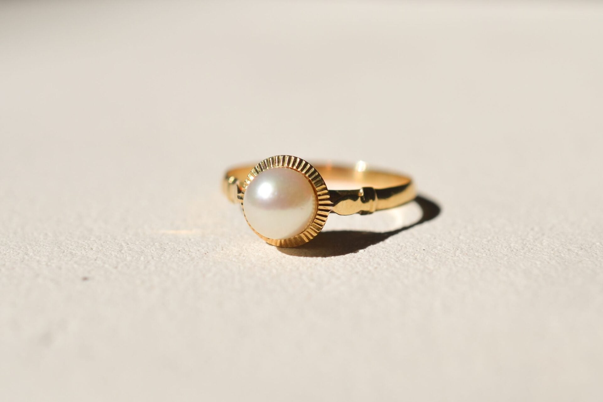 Bague Solitaire Perle de culture