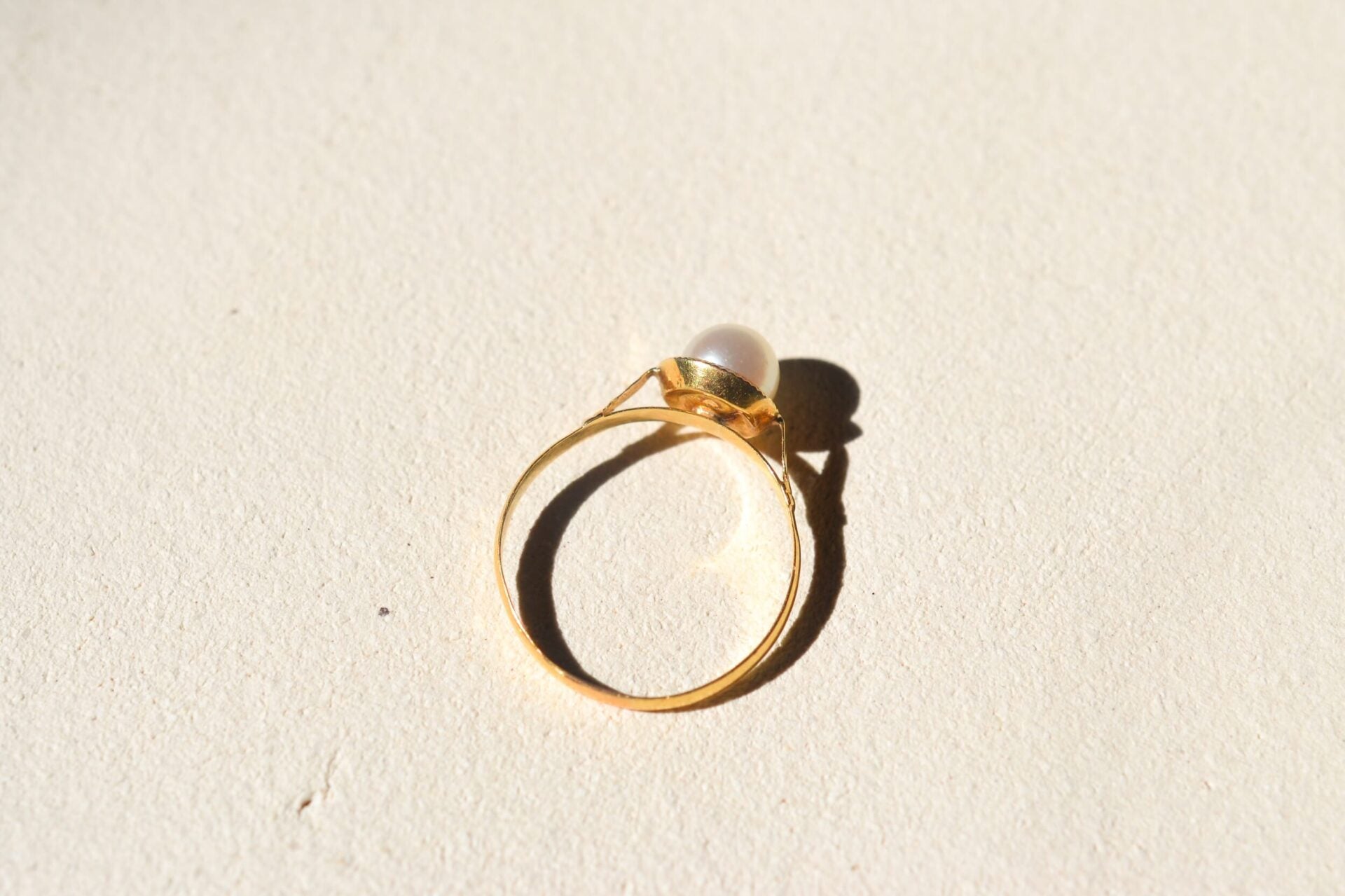 Bague Solitaire Perle de culture