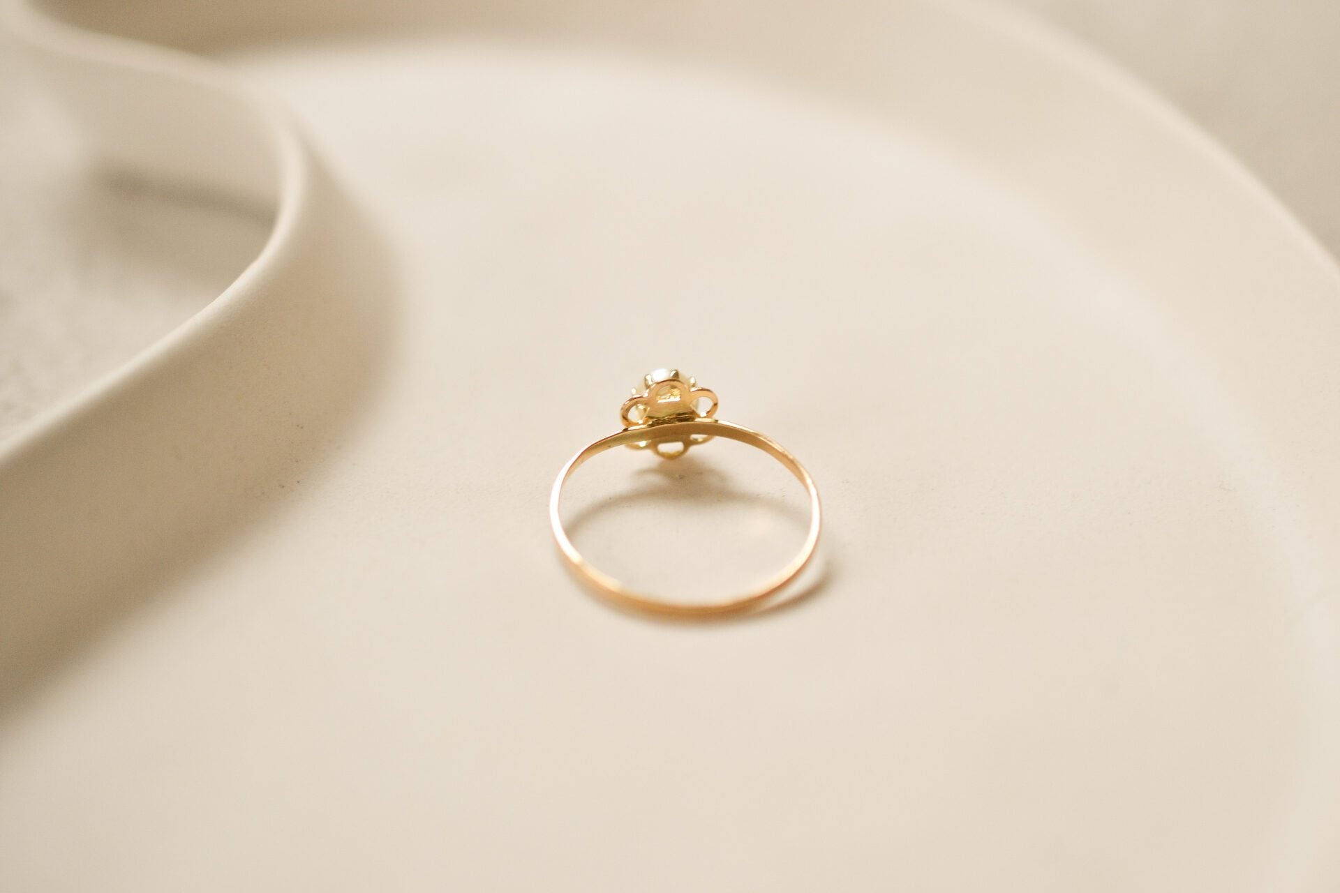Bague fleur Perle